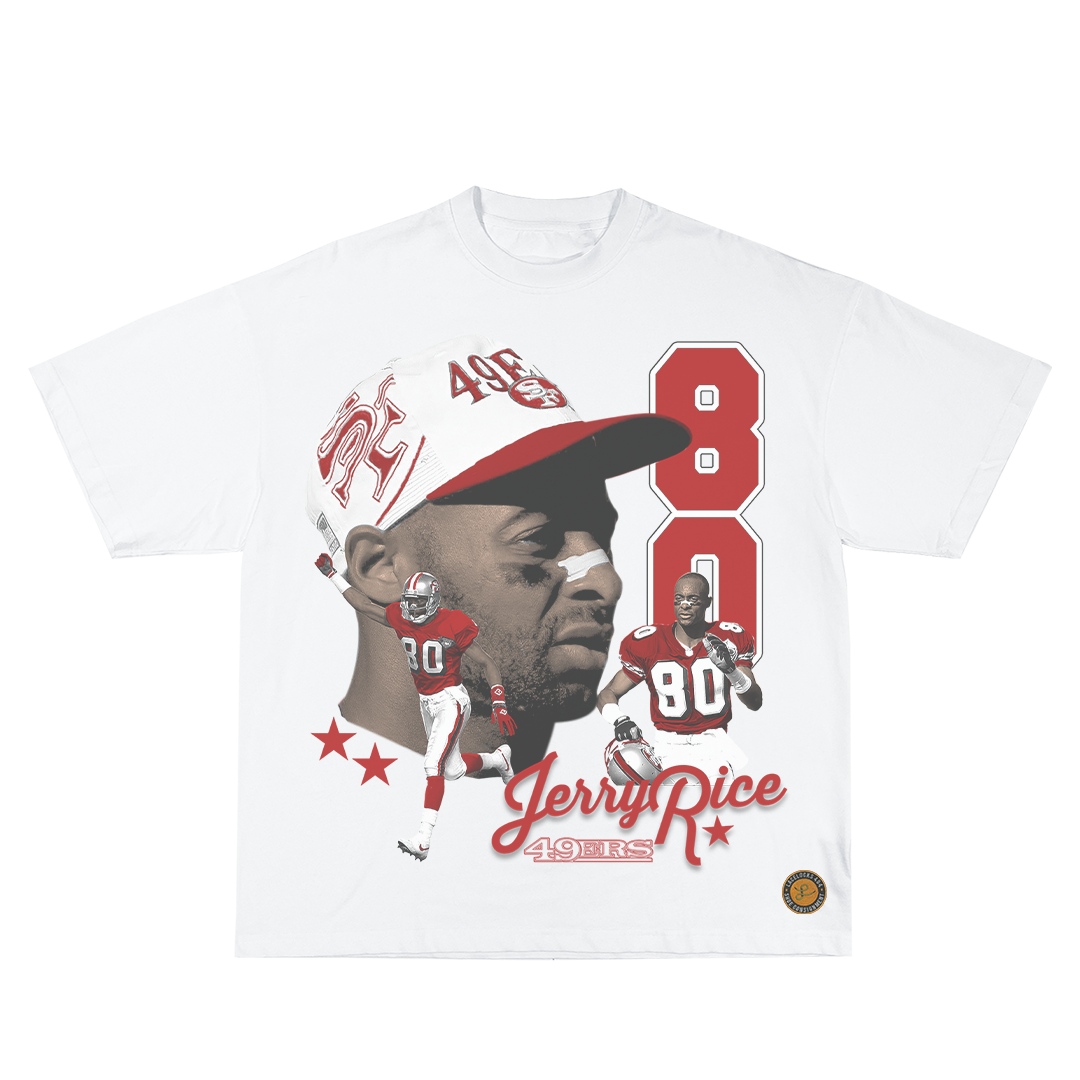 Lacelocks “Jerry Rice” Tee (Vintage Black & White) Lacelocks “Jerry Rice” Tee (Vintage Black & White)