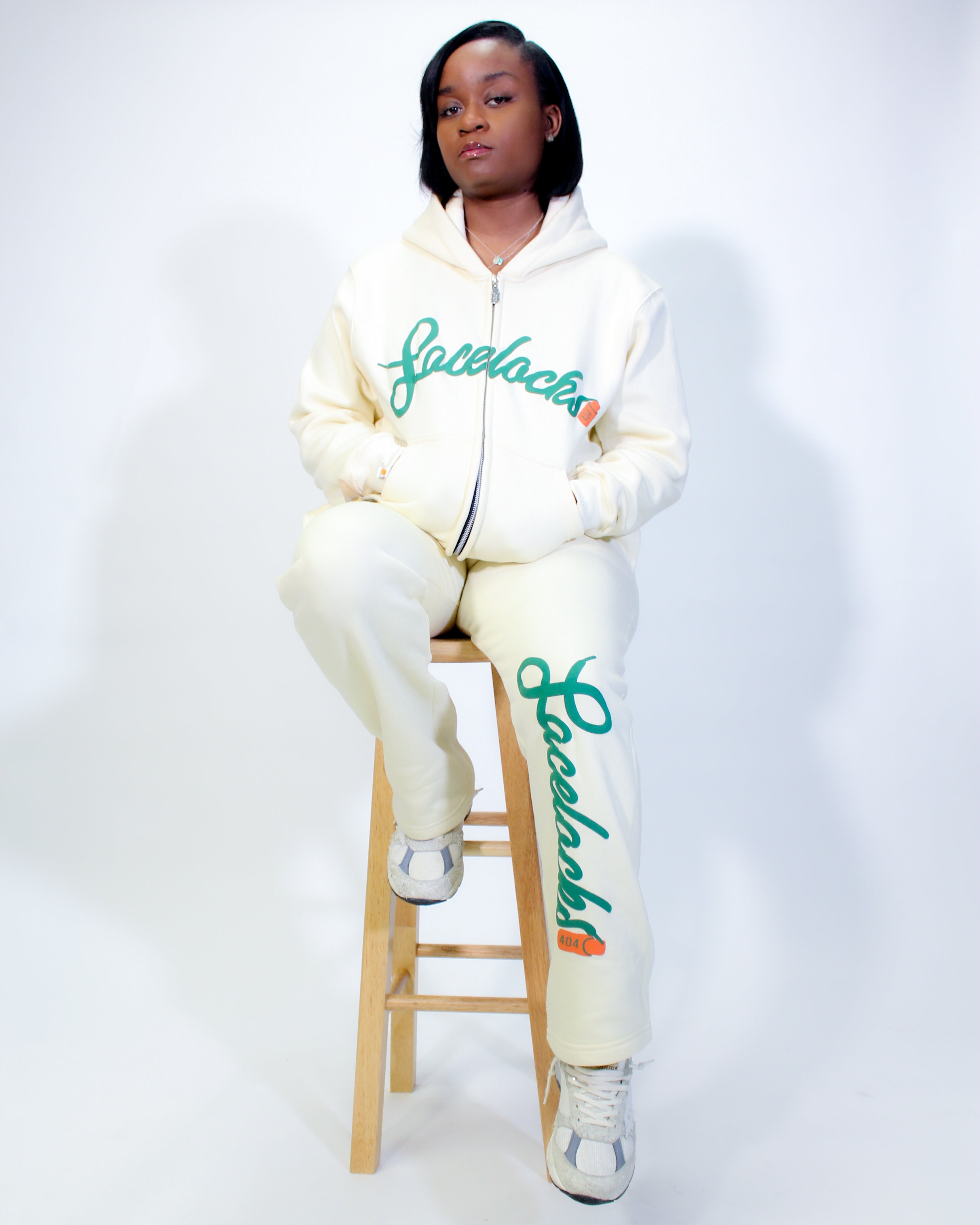 Lacelocks "Signature" Sweatpants v2 (Cream)