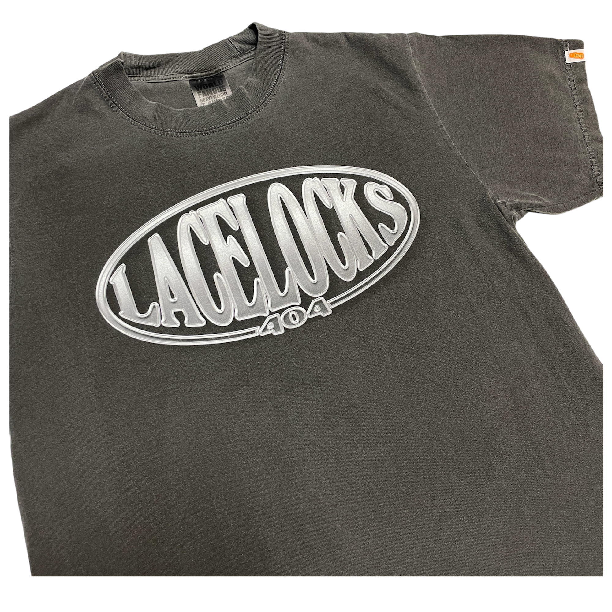 Lacelocks ‘Steel Oval’ Tee (Vintage Black)