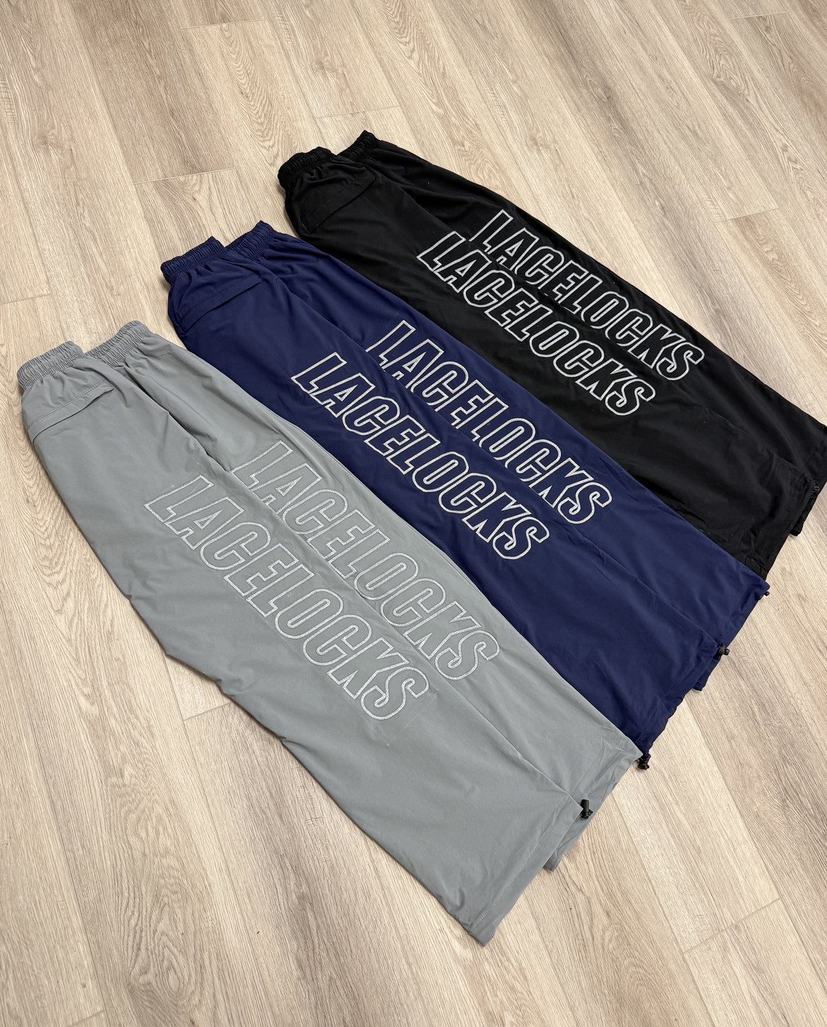 ‘Everyday’ Nylon Trackpants (Black)