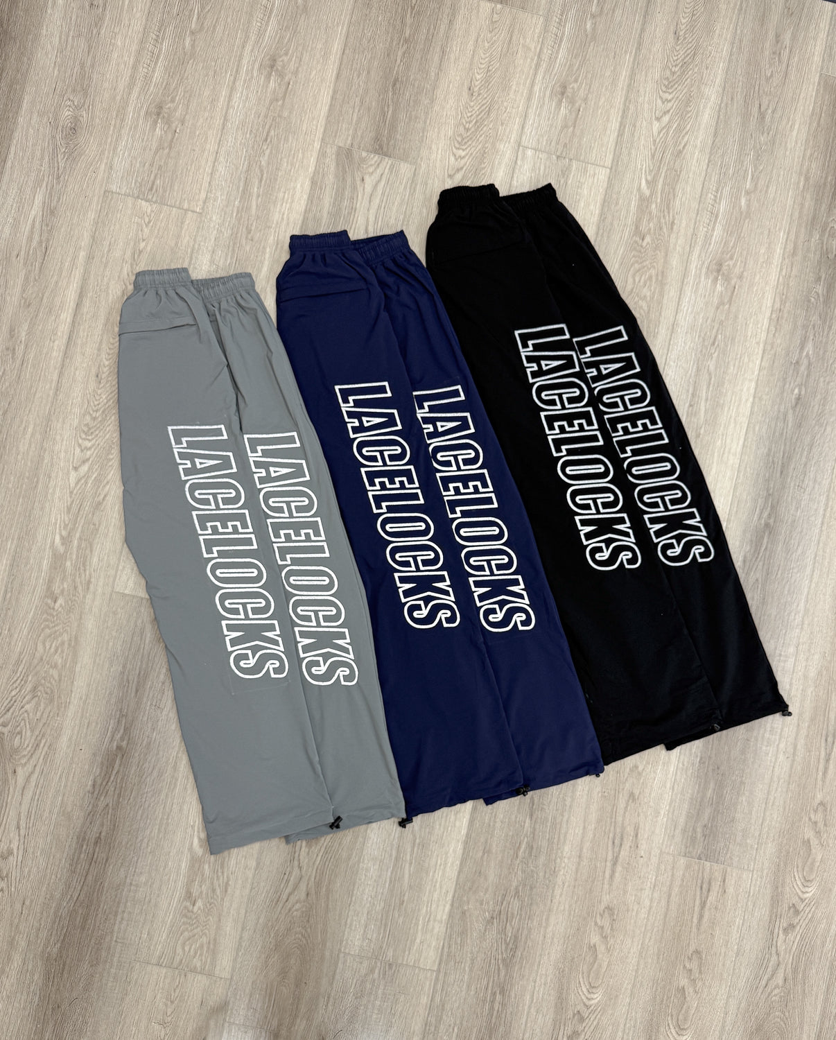 ‘Everyday’ Nylon Trackpants (Black)