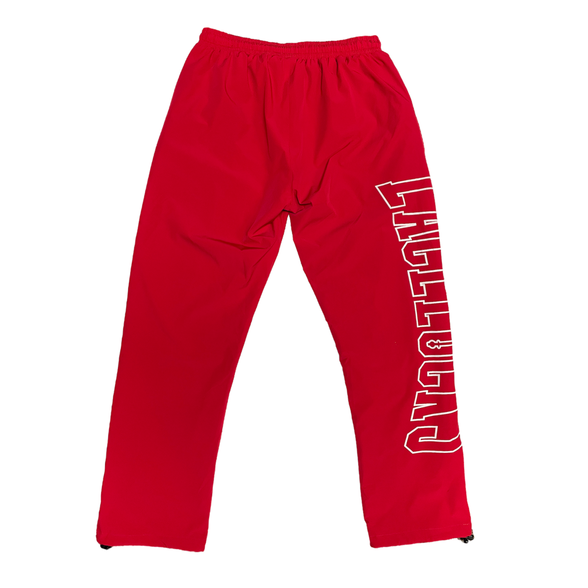 Lacelocks “Oval” Nylon Trackpants (Red)