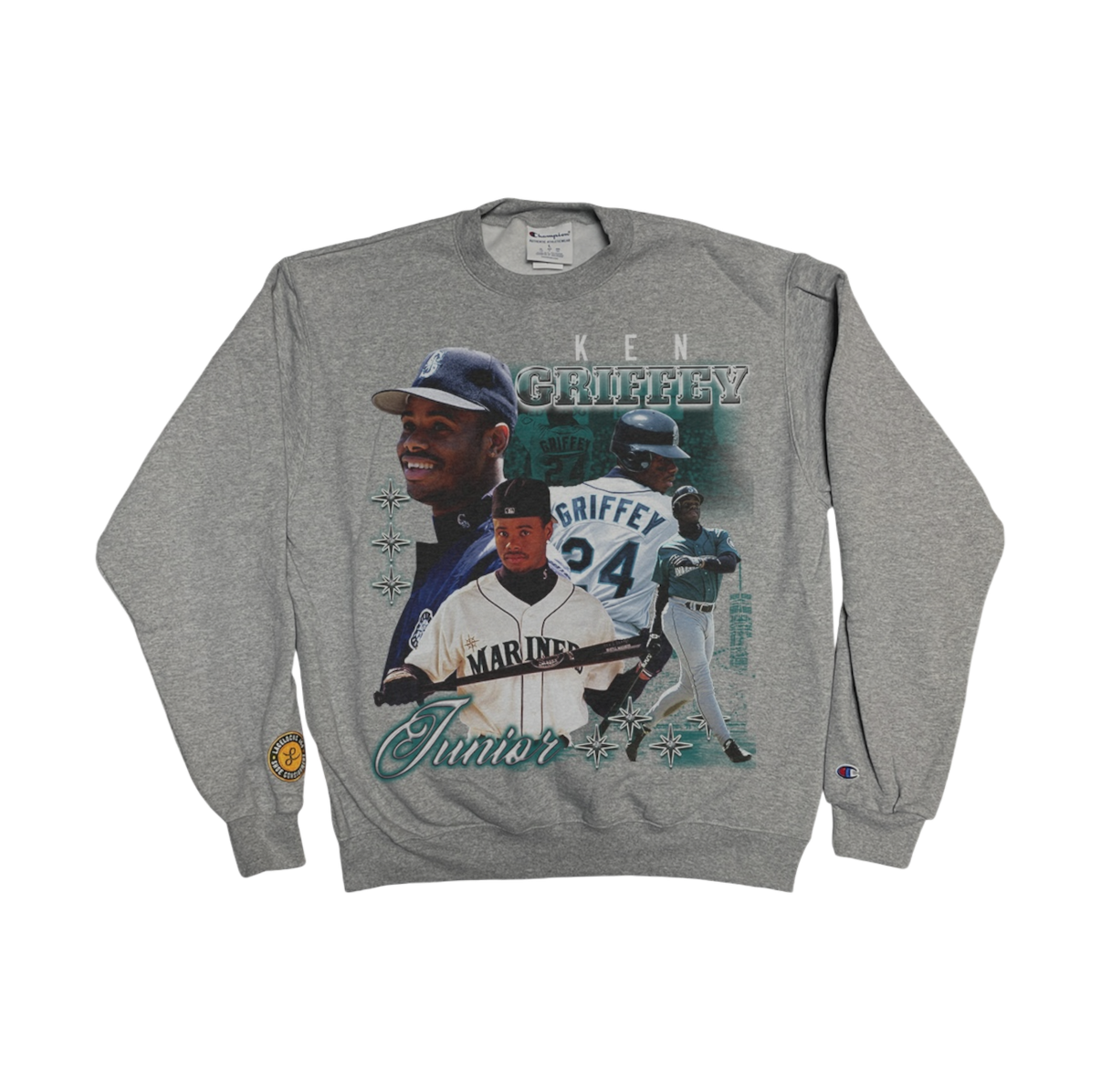 Lacelocks ‘Griffey’ Crewneck (Black & Grey)