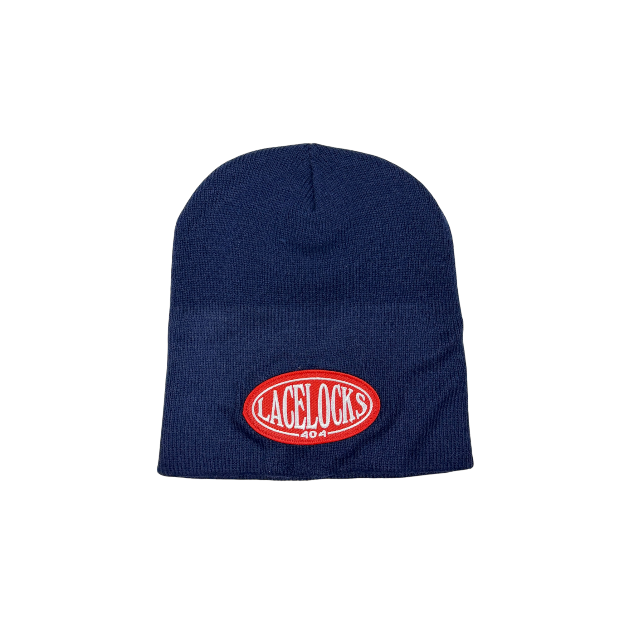 Lacelocks ‘Oval’ Beanie (Navy & Grey)