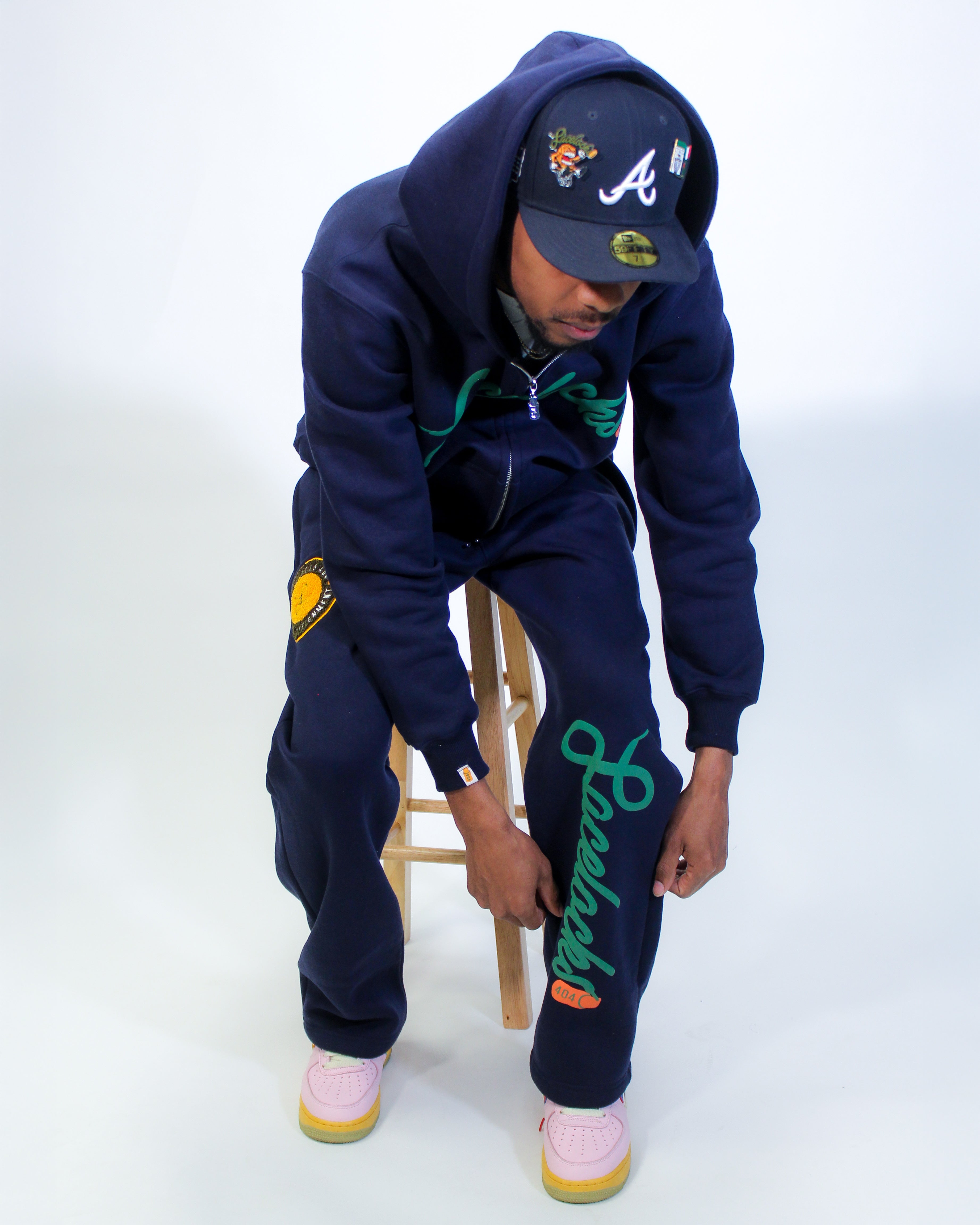 Lacelocks "Signature" Sweatpants v2 (Navy)