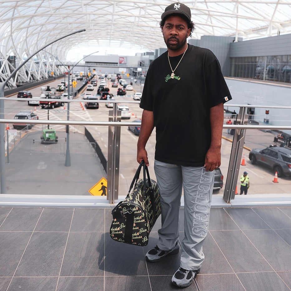 Lacelocks Leather Duffle Bag