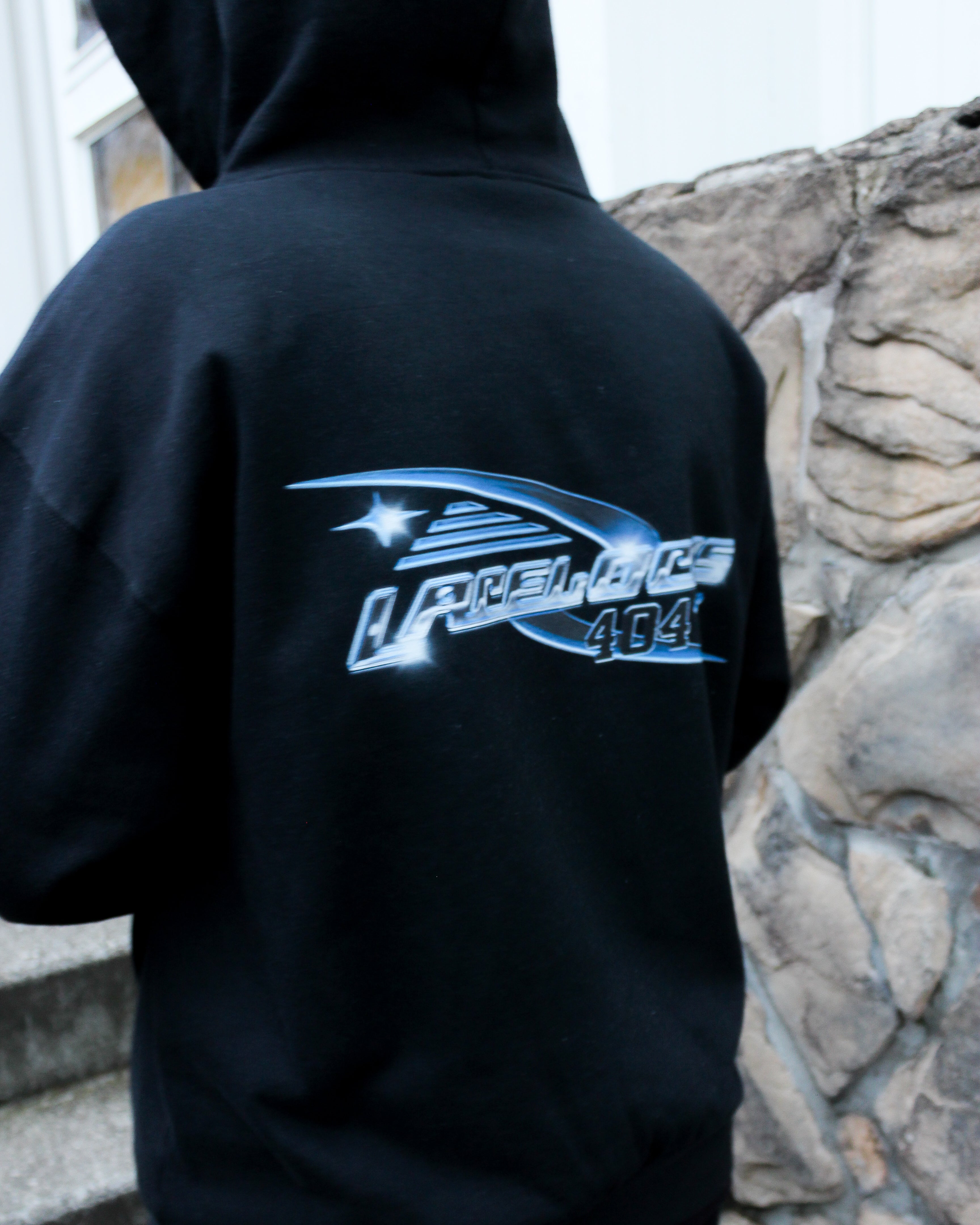 Lacelocks ‘Chrome’ Hoodie (Black)