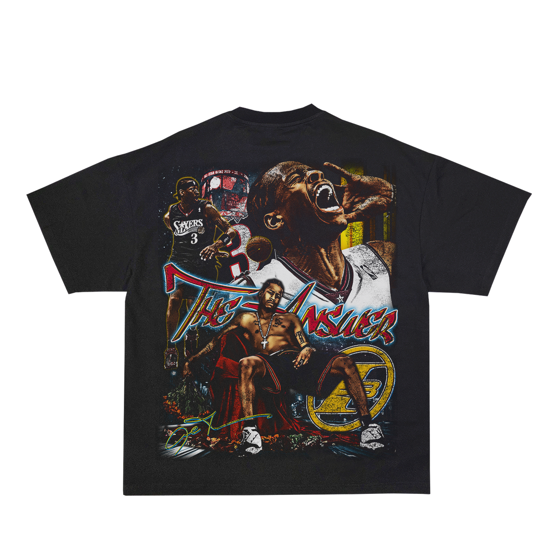 Lacelocks “Iverson” Tee (Ash Black & White)