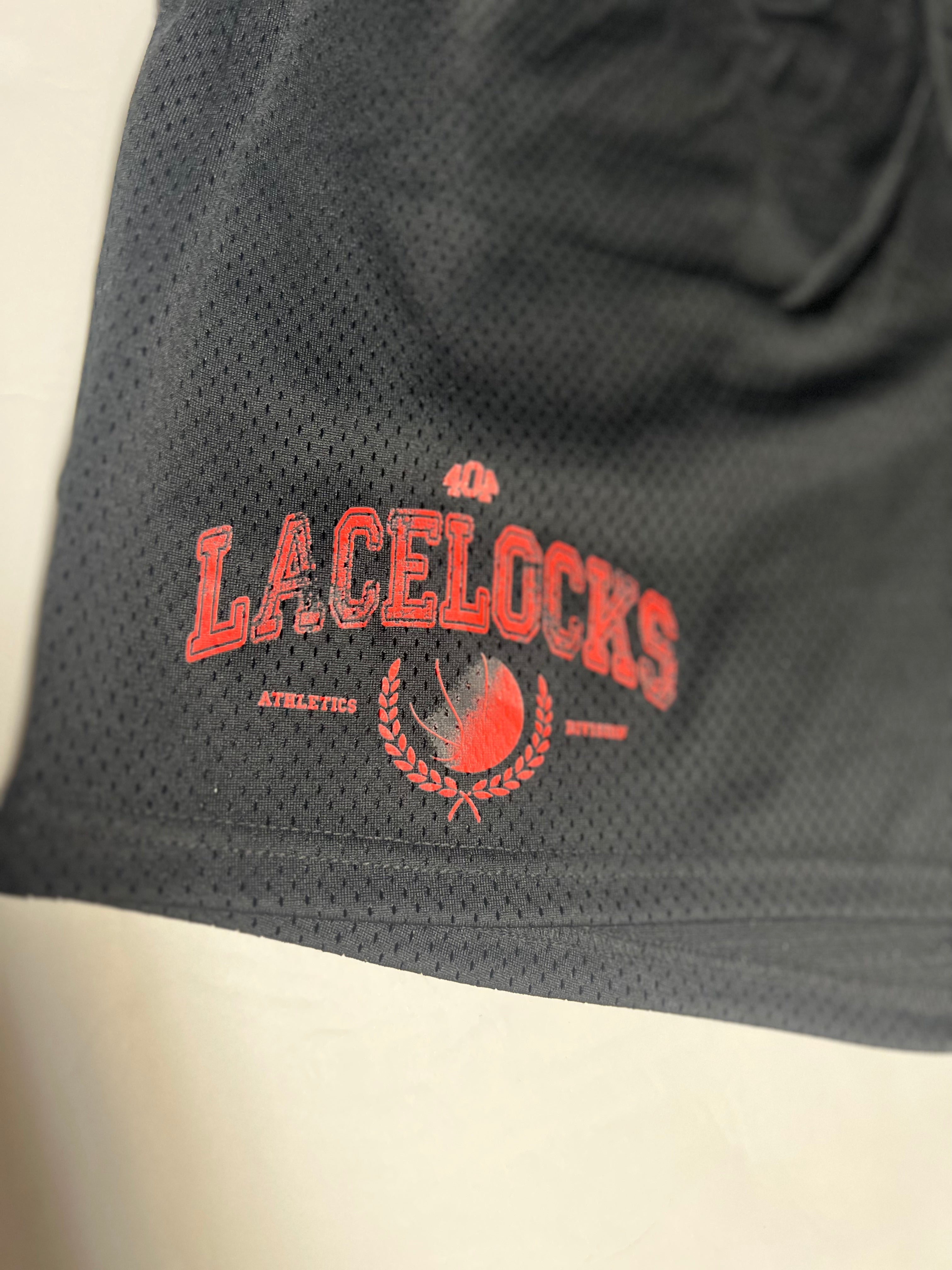 Lacelocks ‘Crest’ Shorts (Blk/Red)
