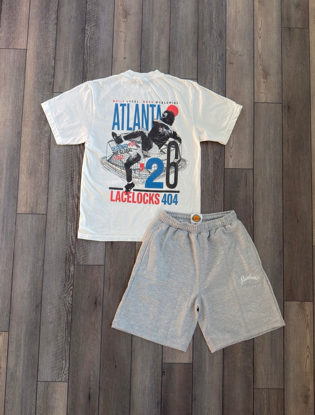Contrast Stitch Shorts (Grey)