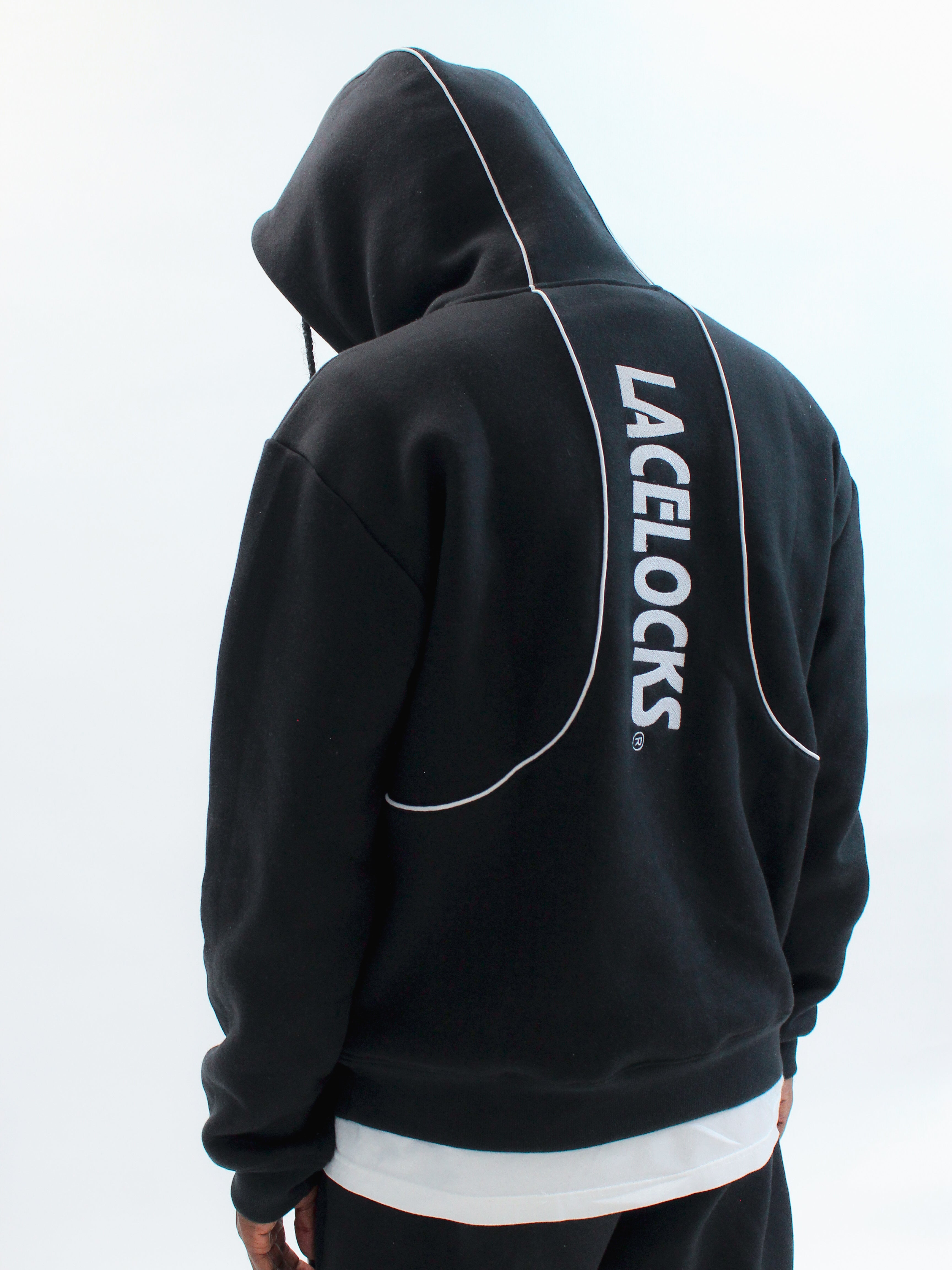 Lacelocks Oval Hoodie (Black)
