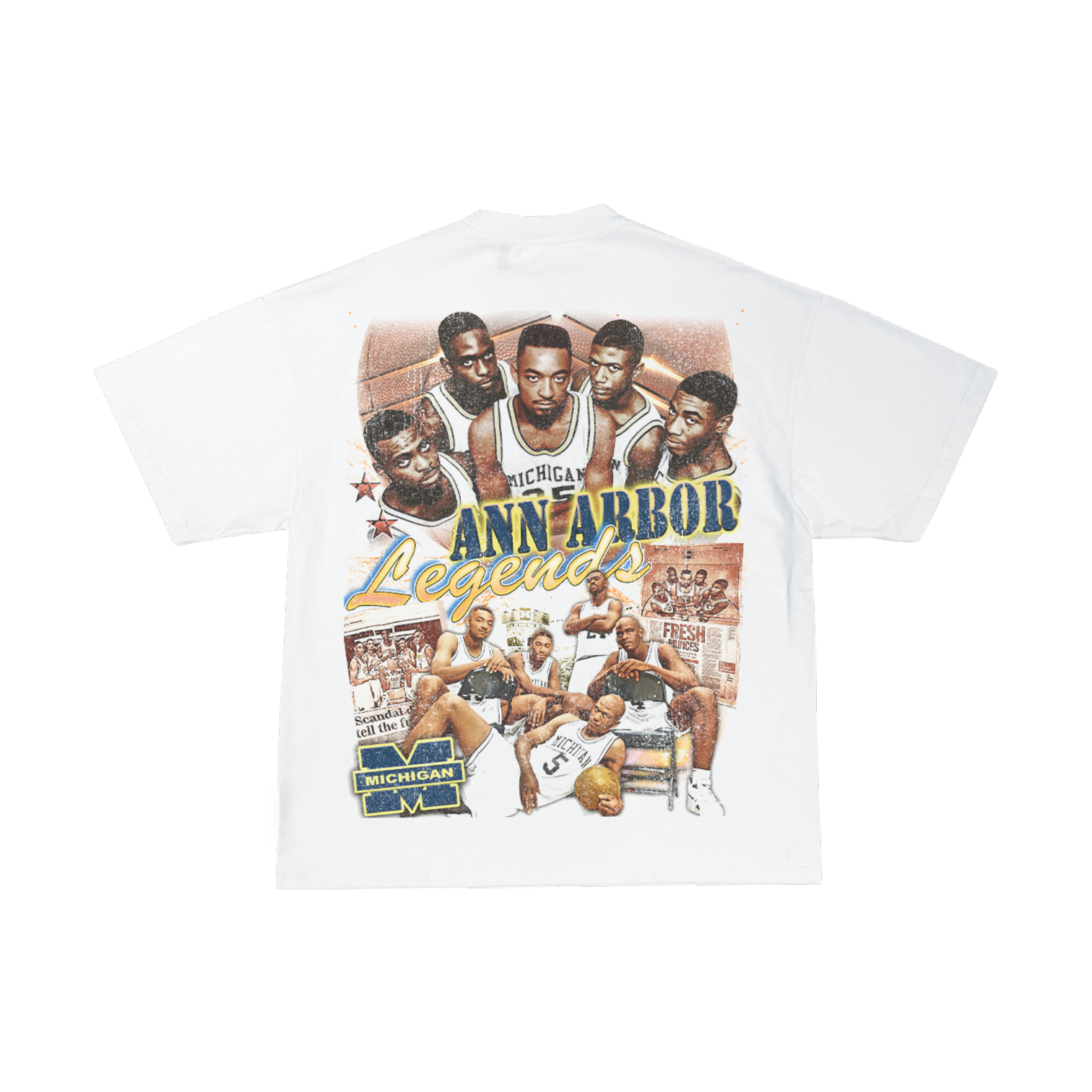 Lacelocks “Fab 5” Tee (Ash Black & White)