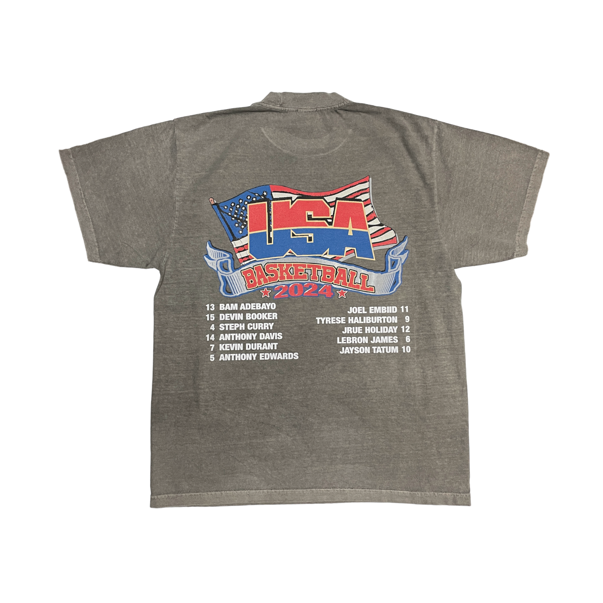 Lacelocks ‘USA Basketball 2024’ Tee (Grey)