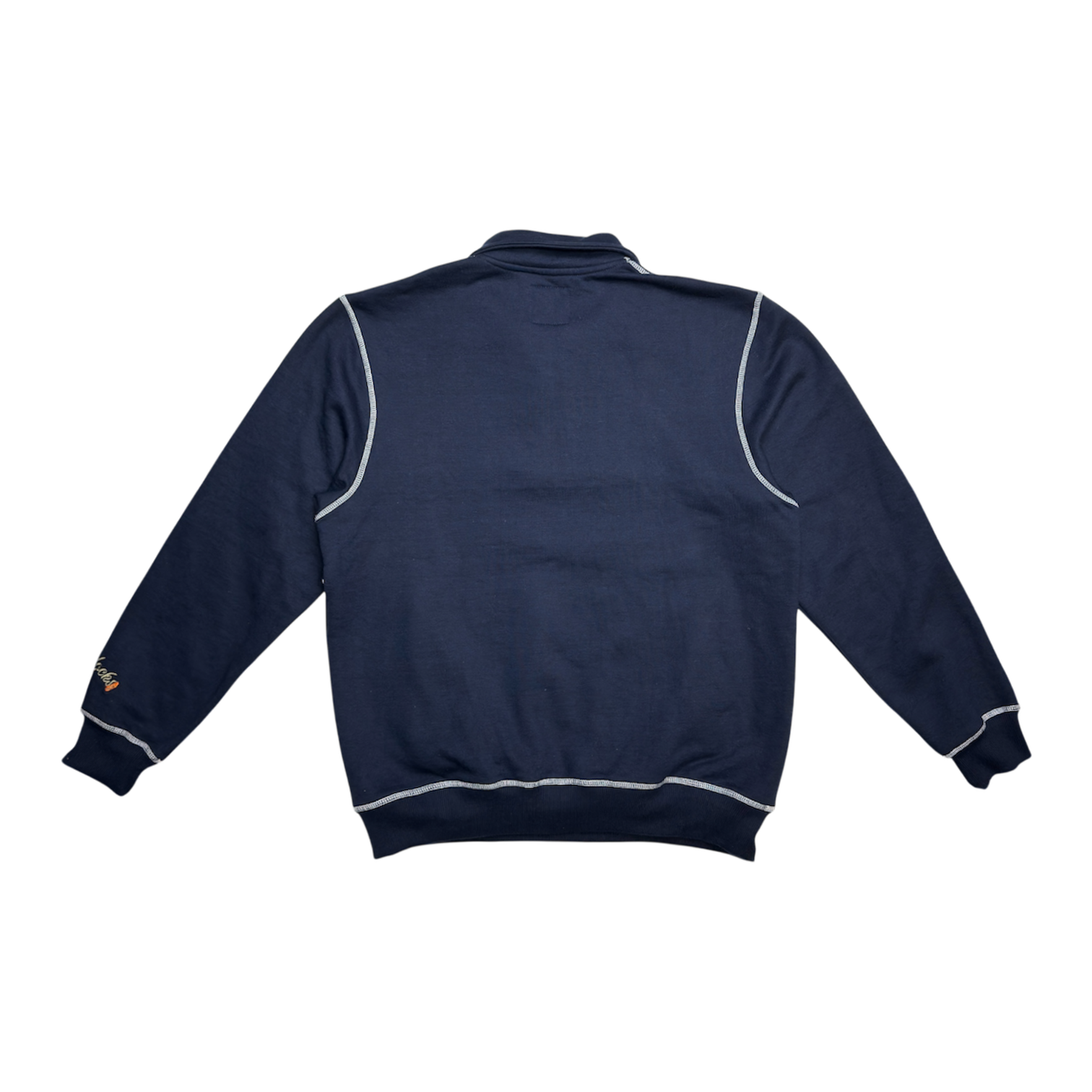 Contrast Stitch Crewneck (Navy)