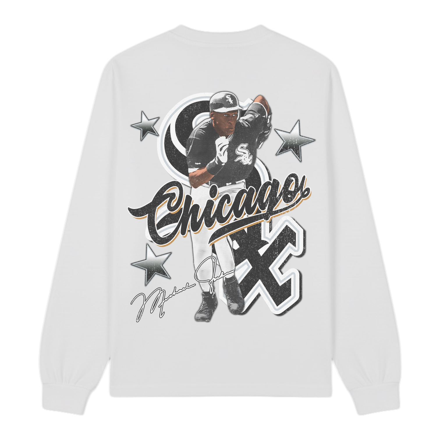 Lacelocks ‘Jordan’ LS Tee (Vintage Black & White)