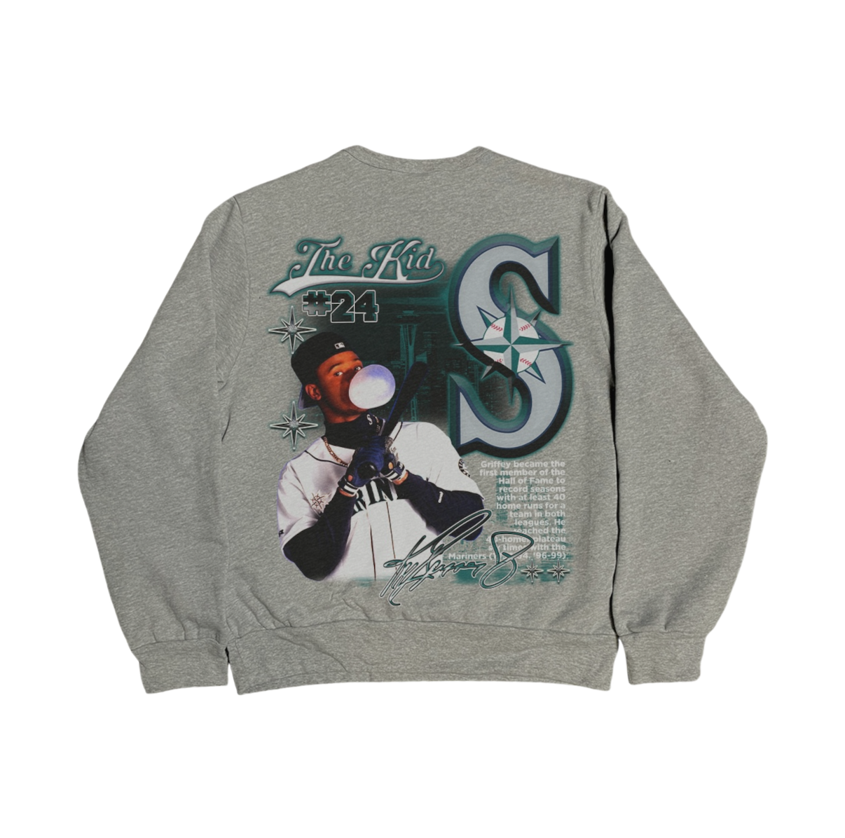 Lacelocks ‘Griffey’ Crewneck (Black & Grey)