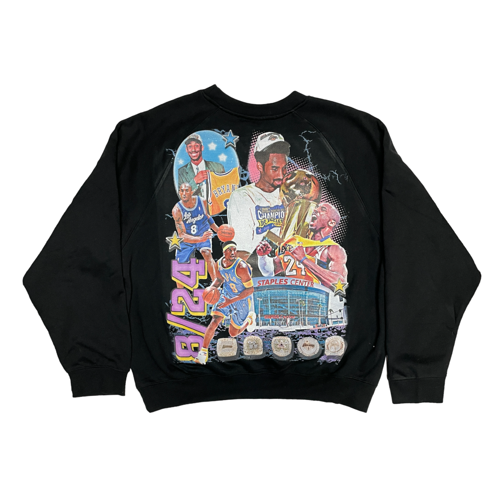 Lacelocks “8/24” Crewneck (Grey & Black)