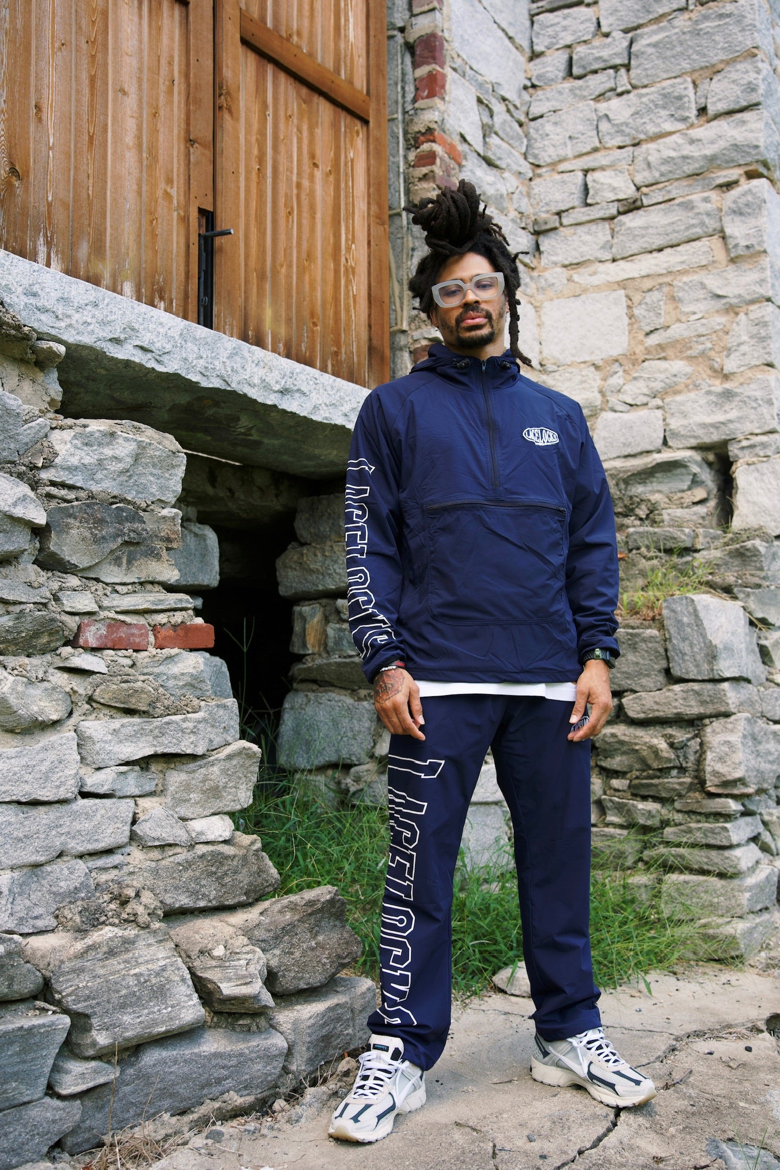 Lacelocks “Oval” Half-Zip (Navy)