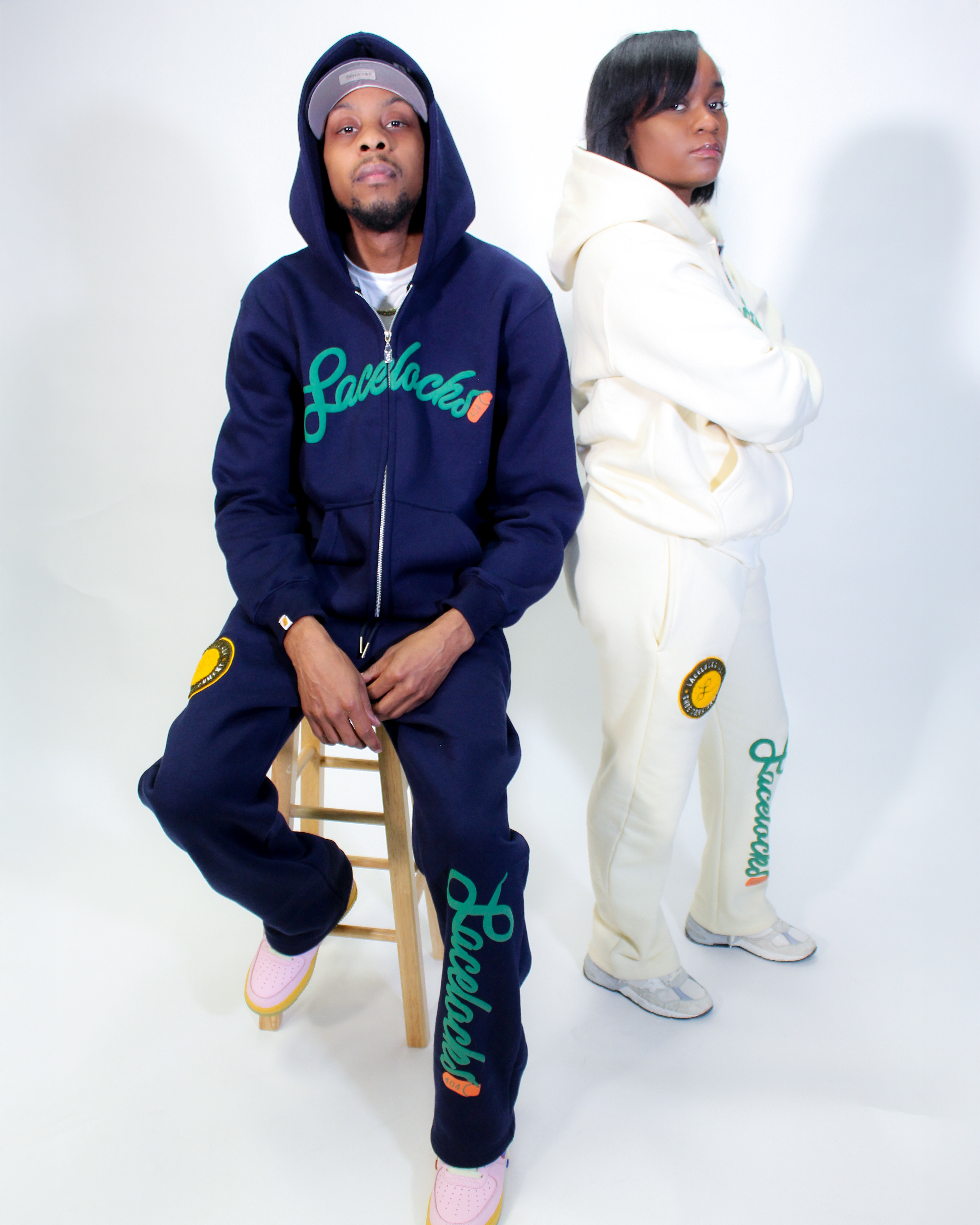 Lacelocks "Signature" Zip-Up (Cream)