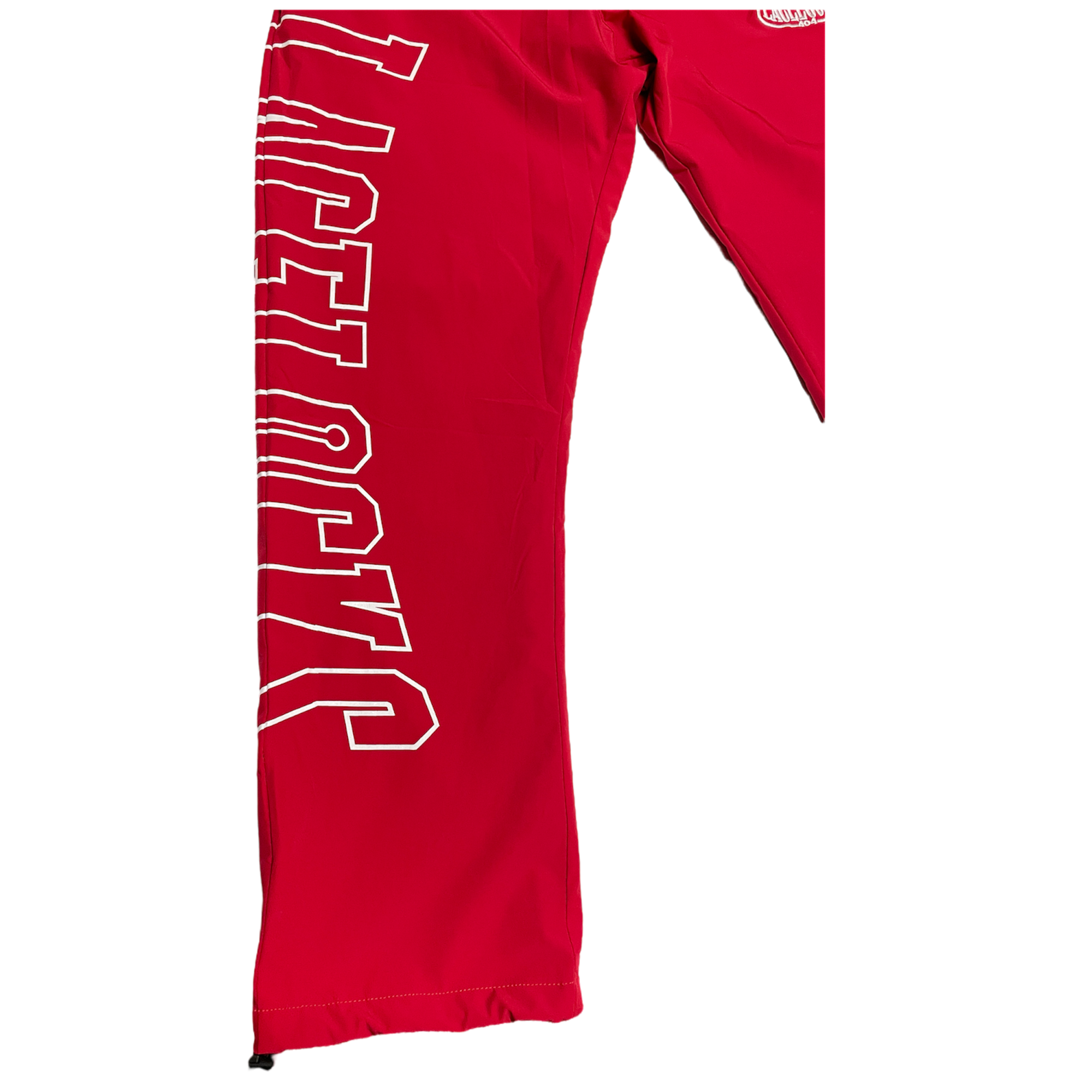 Lacelocks “Oval” Nylon Trackpants (Red)