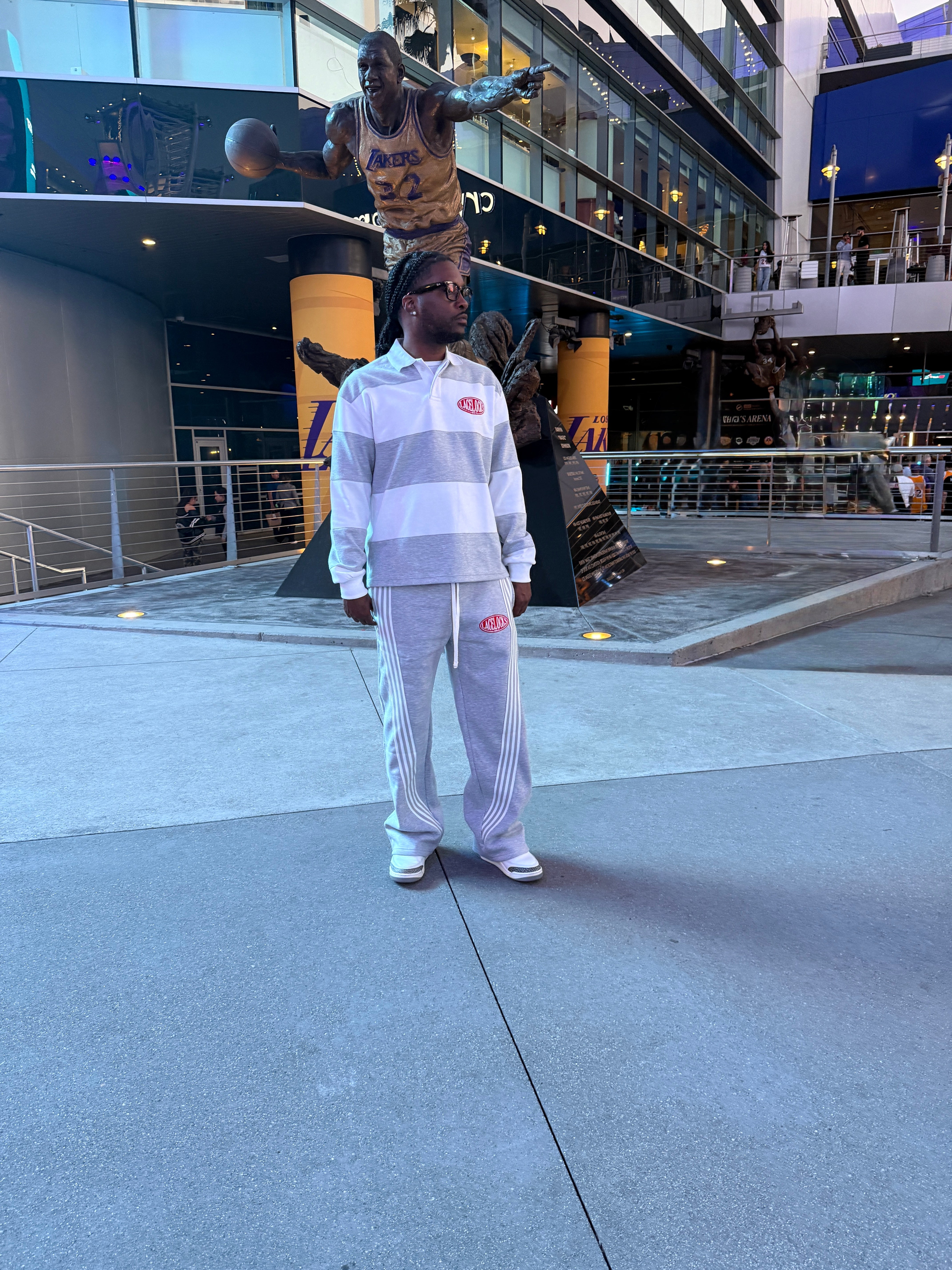 Lacelocks Oval Trackpants (Heather Grey)