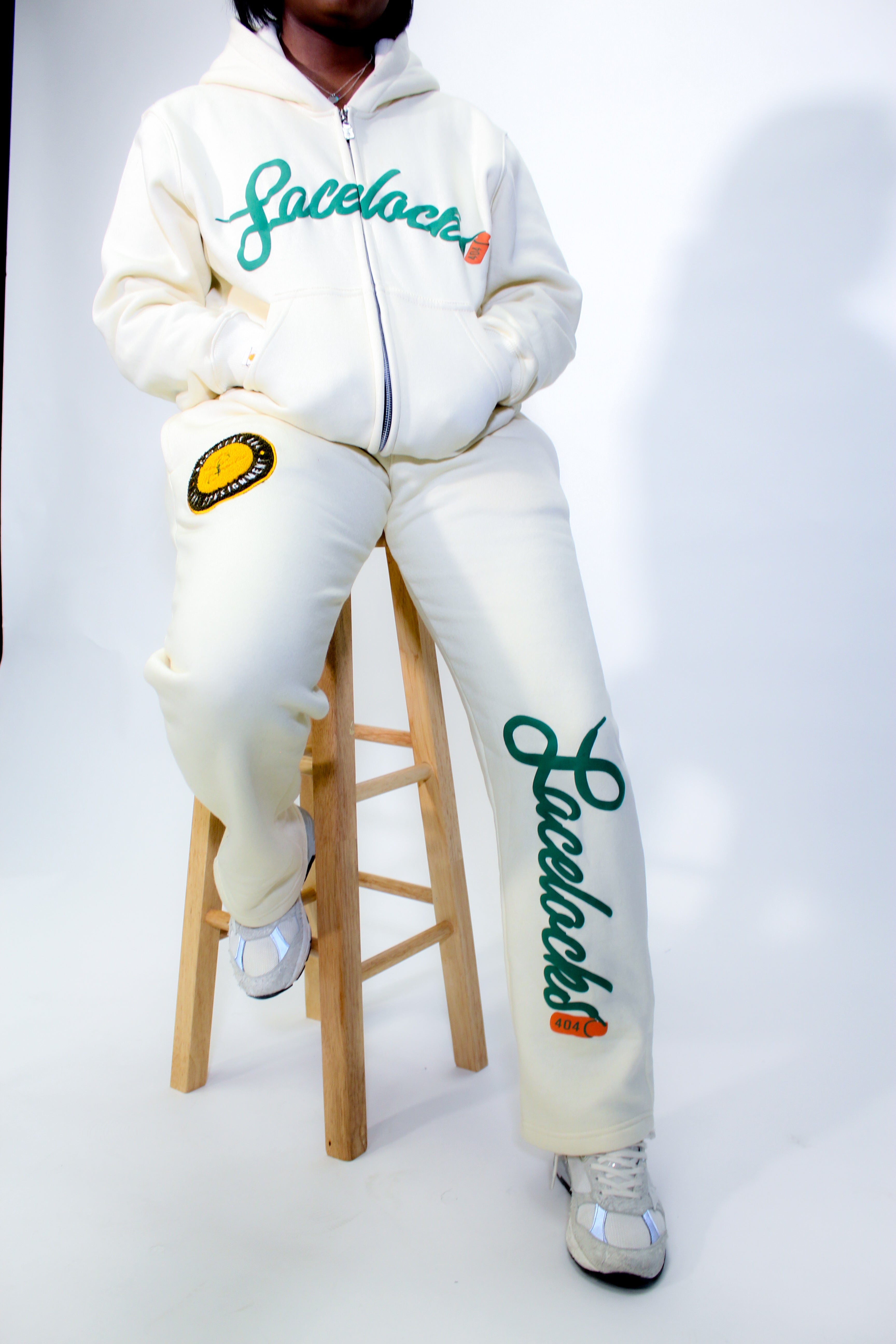 Lacelocks "Signature" Zip-Up (Cream)