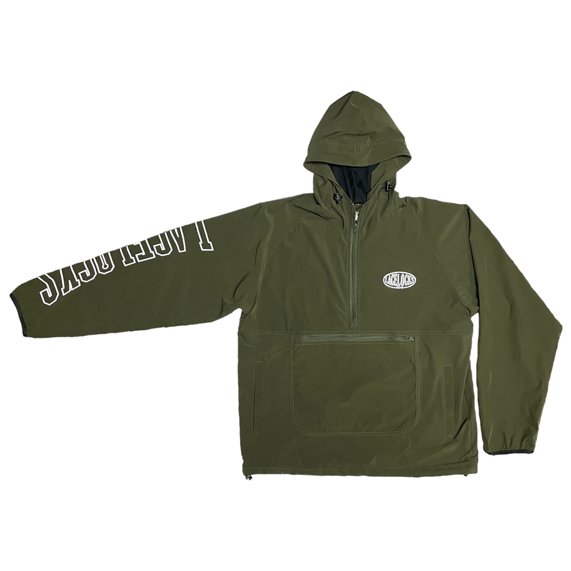 Lacelocks “Oval” Half-Zip (Olive Green)