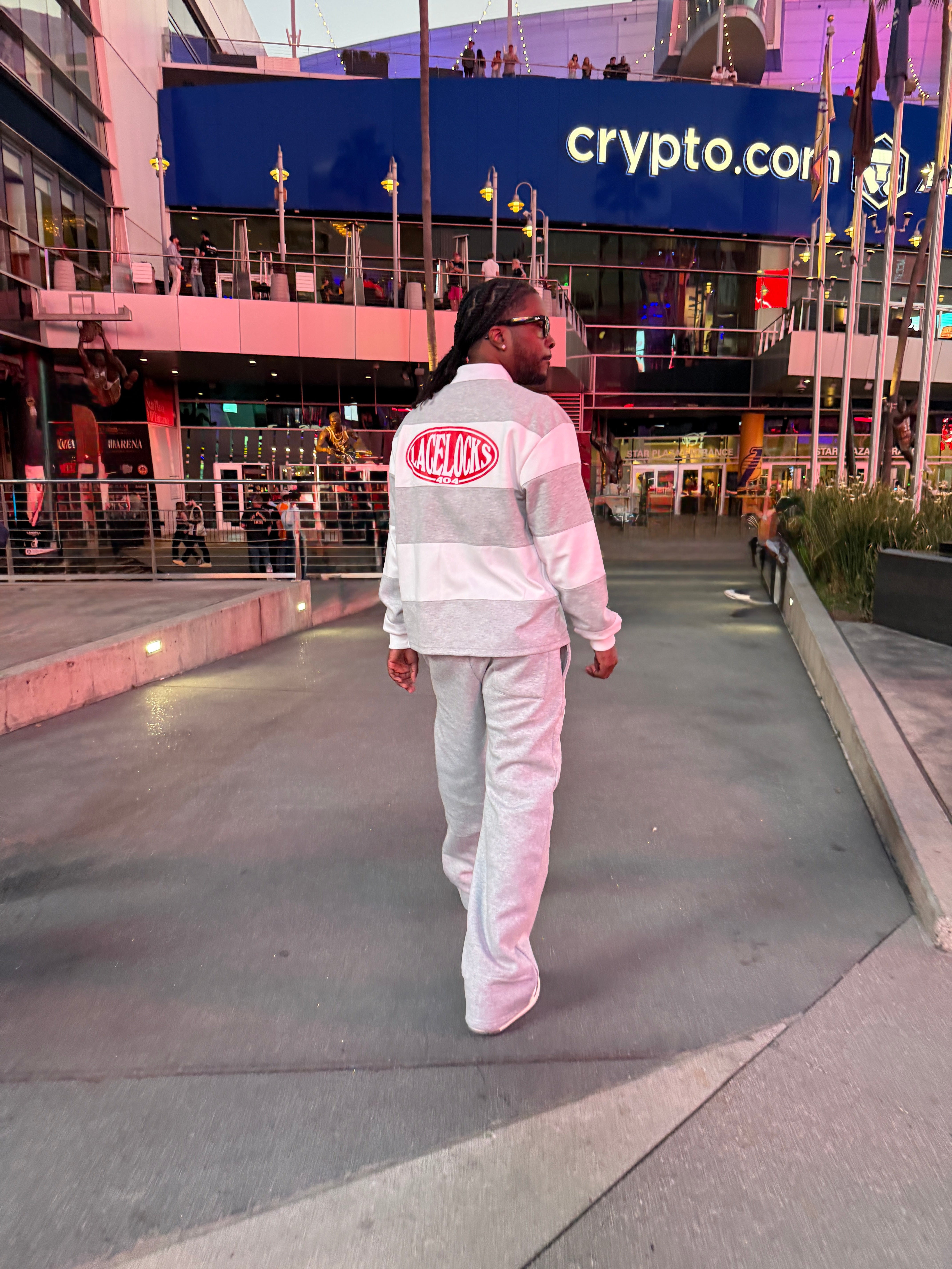 Lacelocks Rugby Polo (Heather Grey)