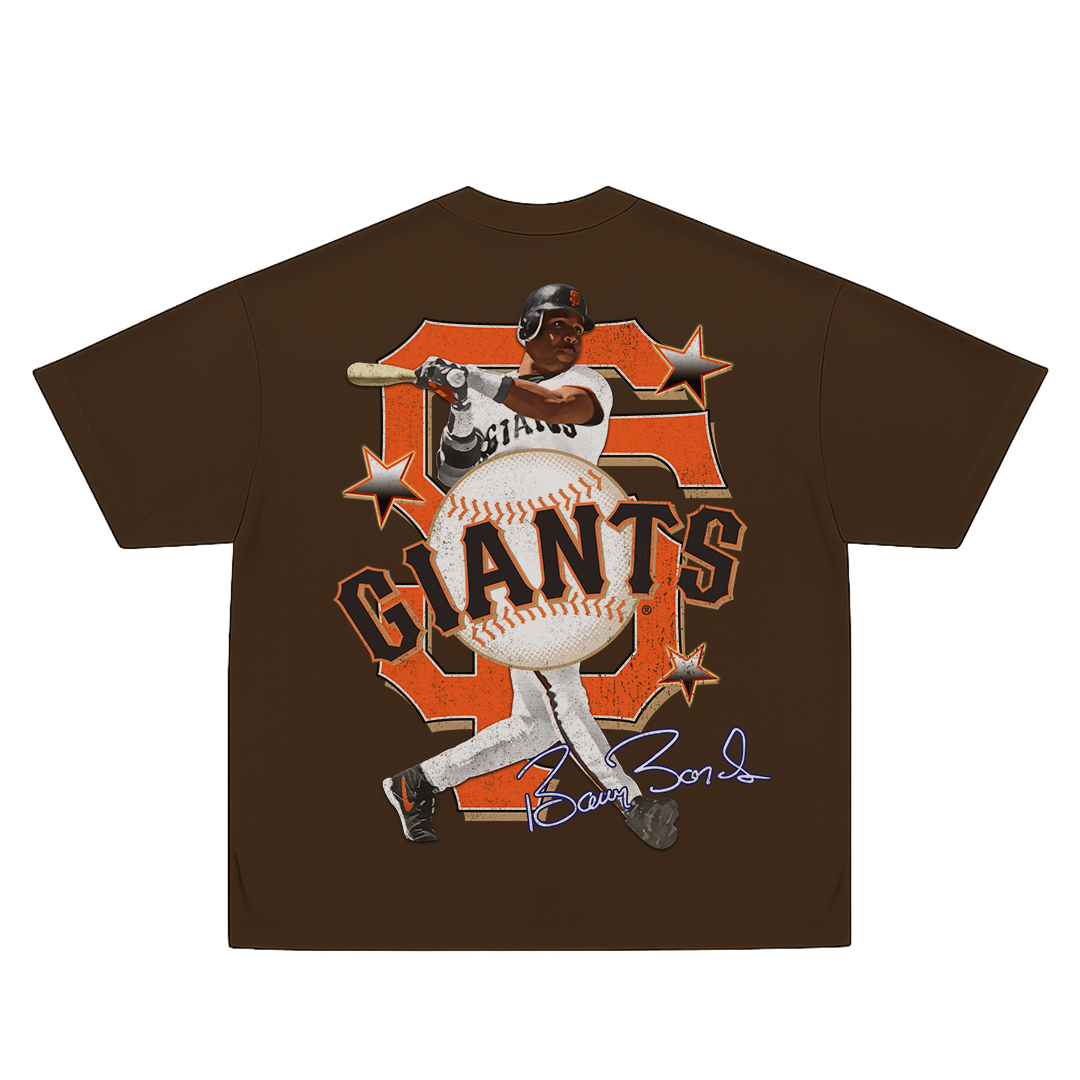 Lacelocks “Barry Bonds” Tee v2 (Brown & White)