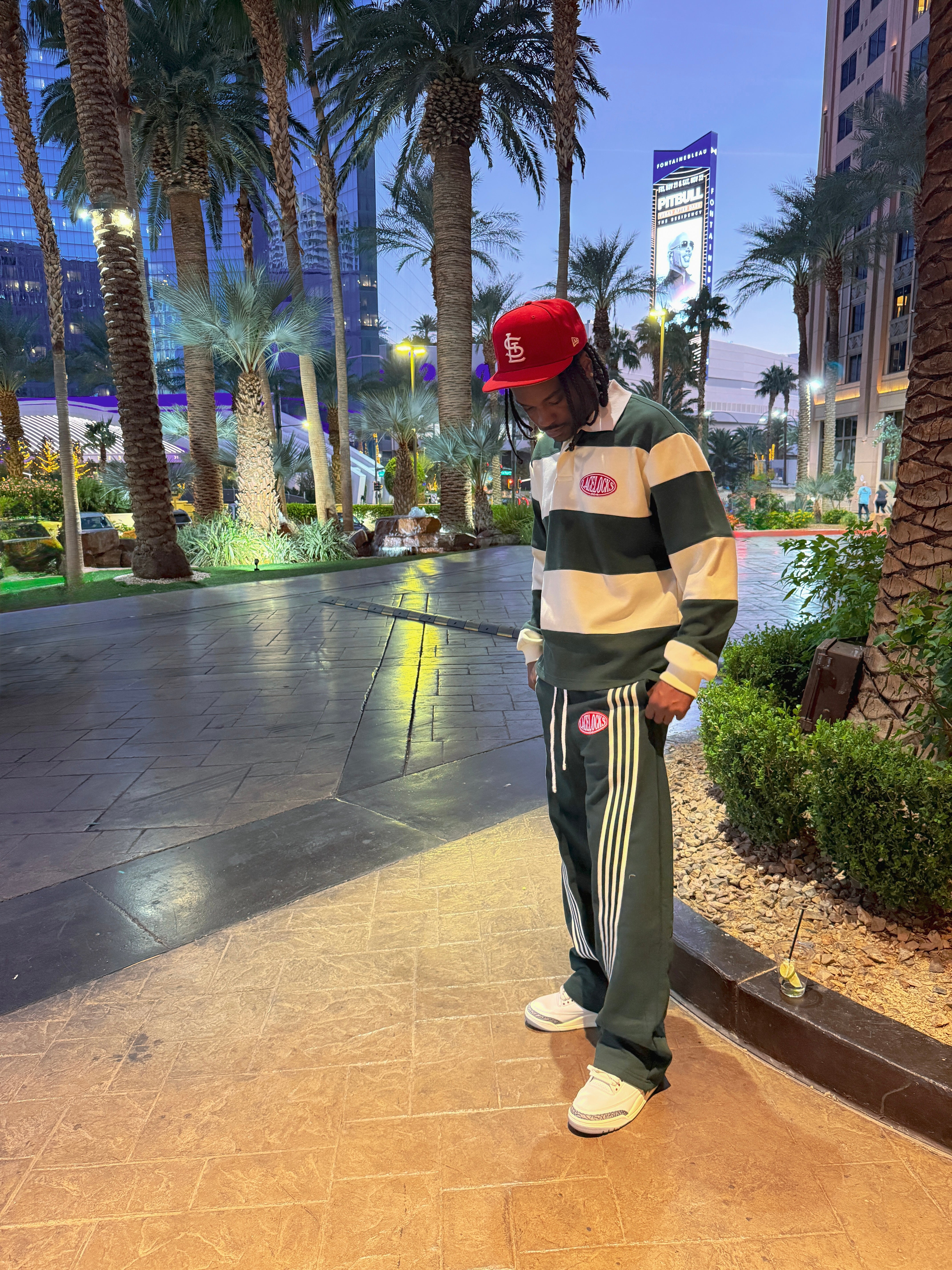 Lacelocks Oval Trackpants (Olive Green)