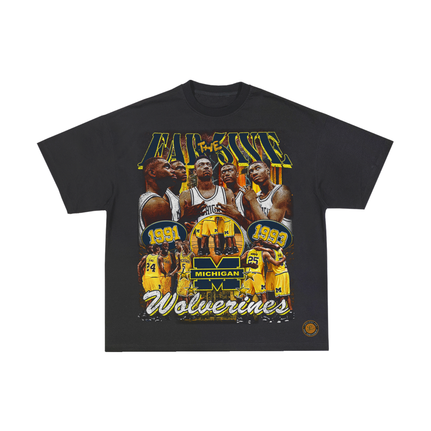 Lacelocks “Fab 5” Tee (Ash Black & White)