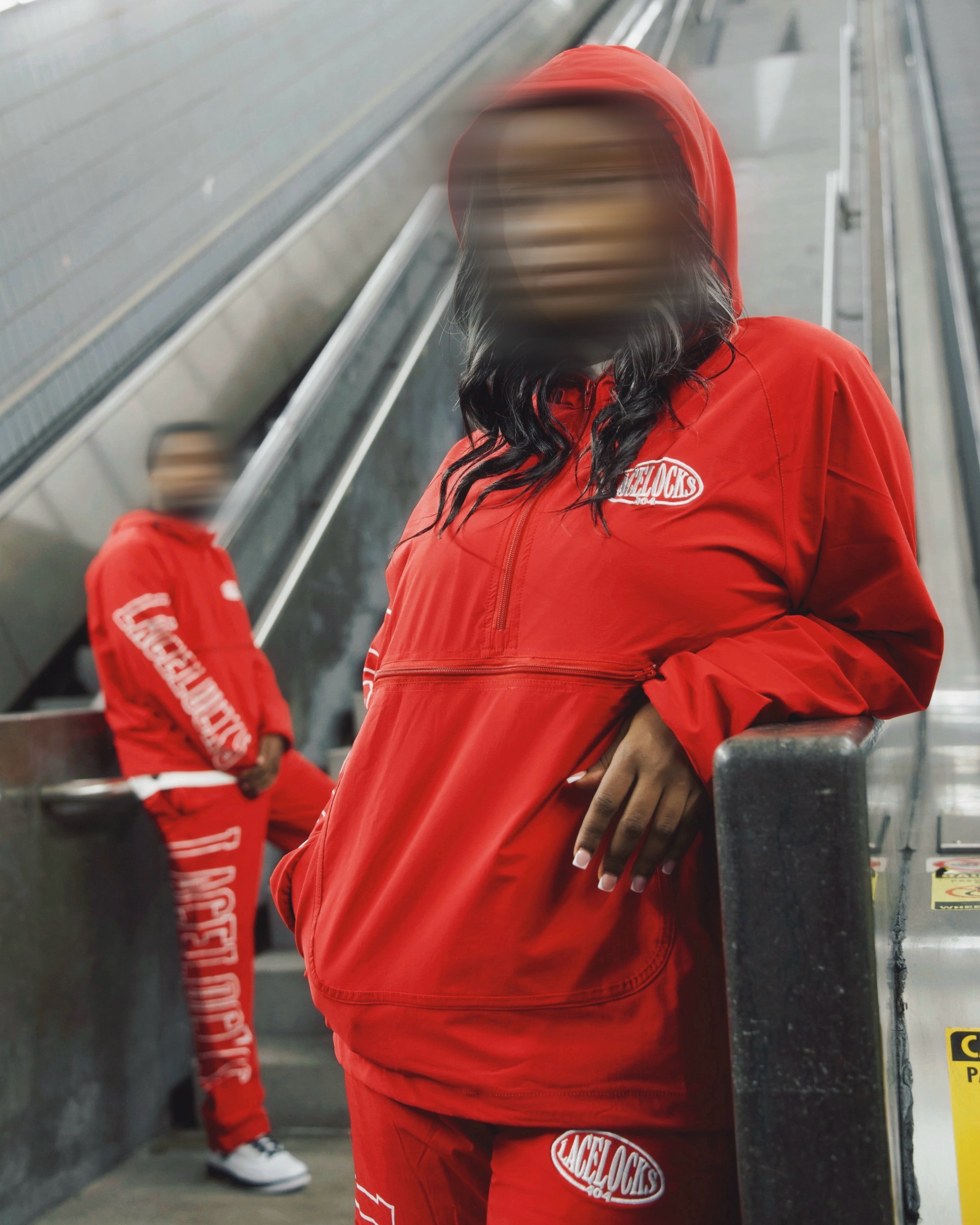 Lacelocks “Oval” Half-Zip (Red)
