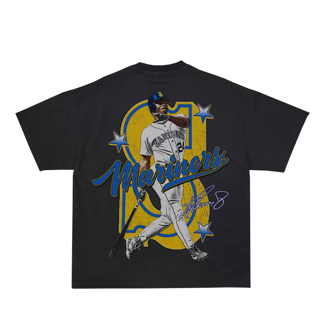 Lacelocks ‘Griffey’ Tee v2 (White & Vintage Black)