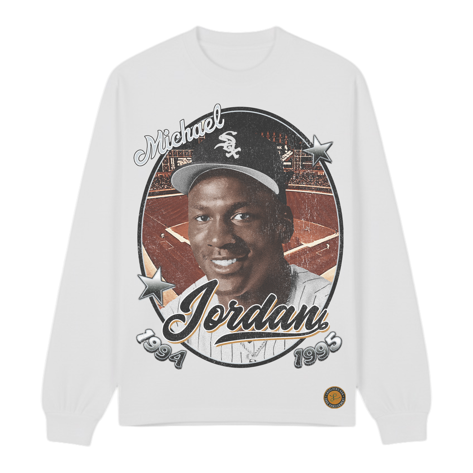 Lacelocks ‘Jordan’ LS Tee (Vintage Black & White)