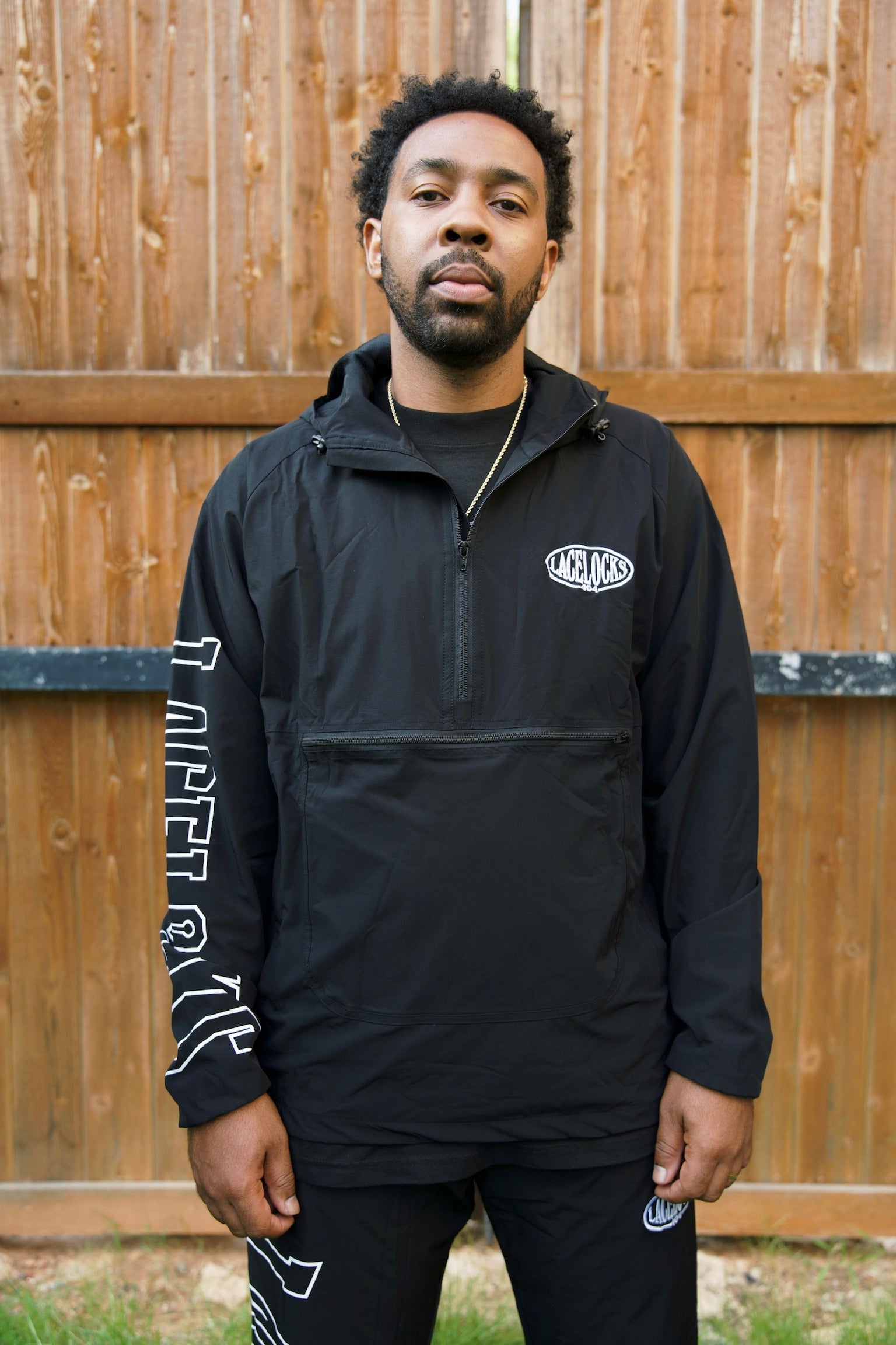 Lacelocks “Oval” Half-Zip (Black)
