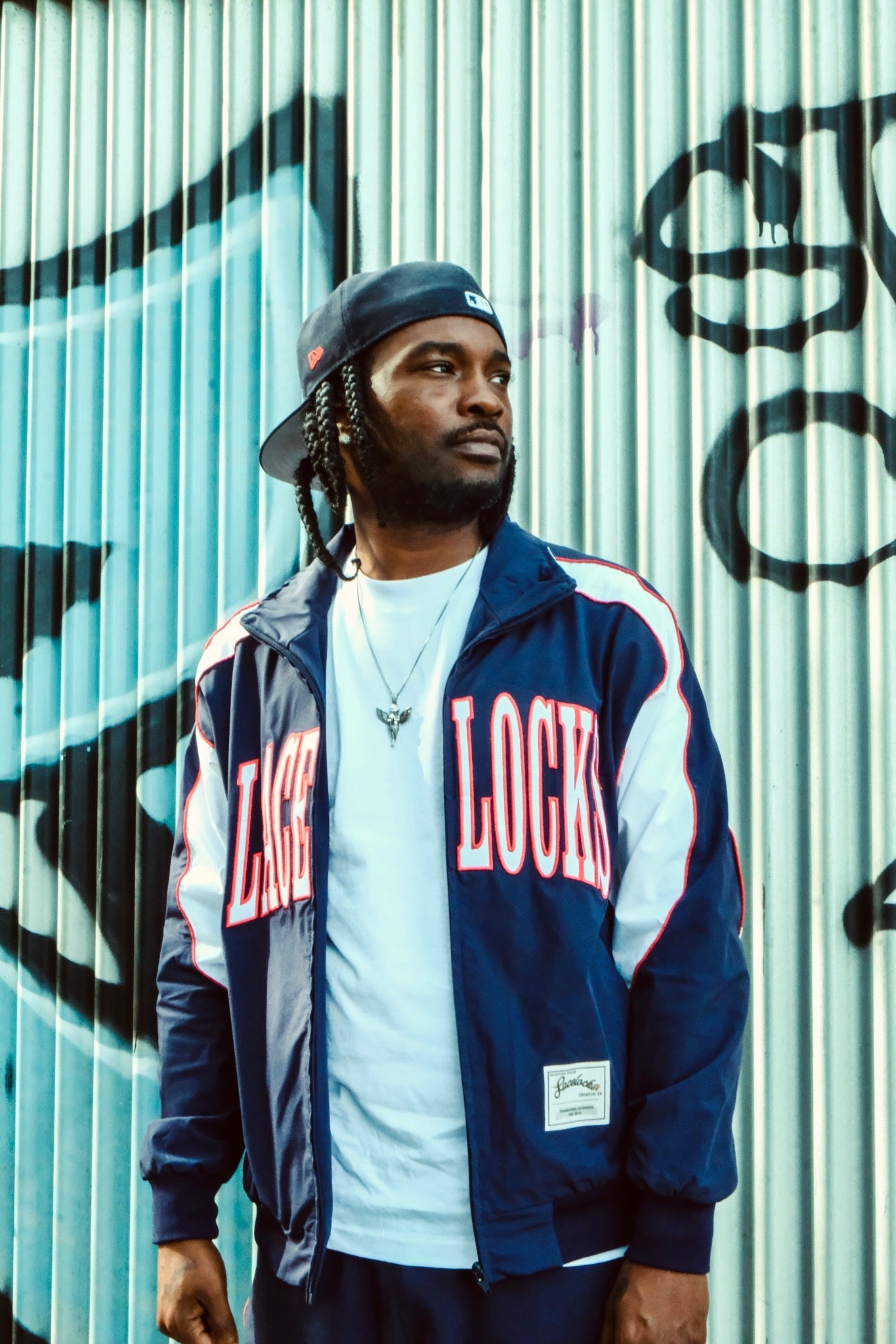 Lacelocks Nylon Jacket (Navy)