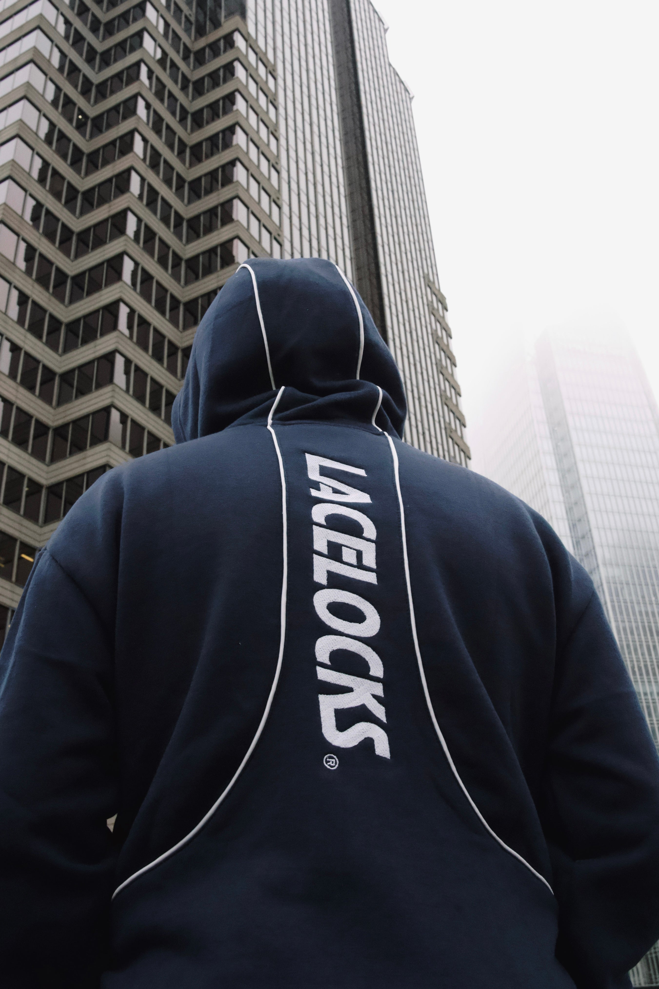 Lacelocks Oval Hoodie (Navy)