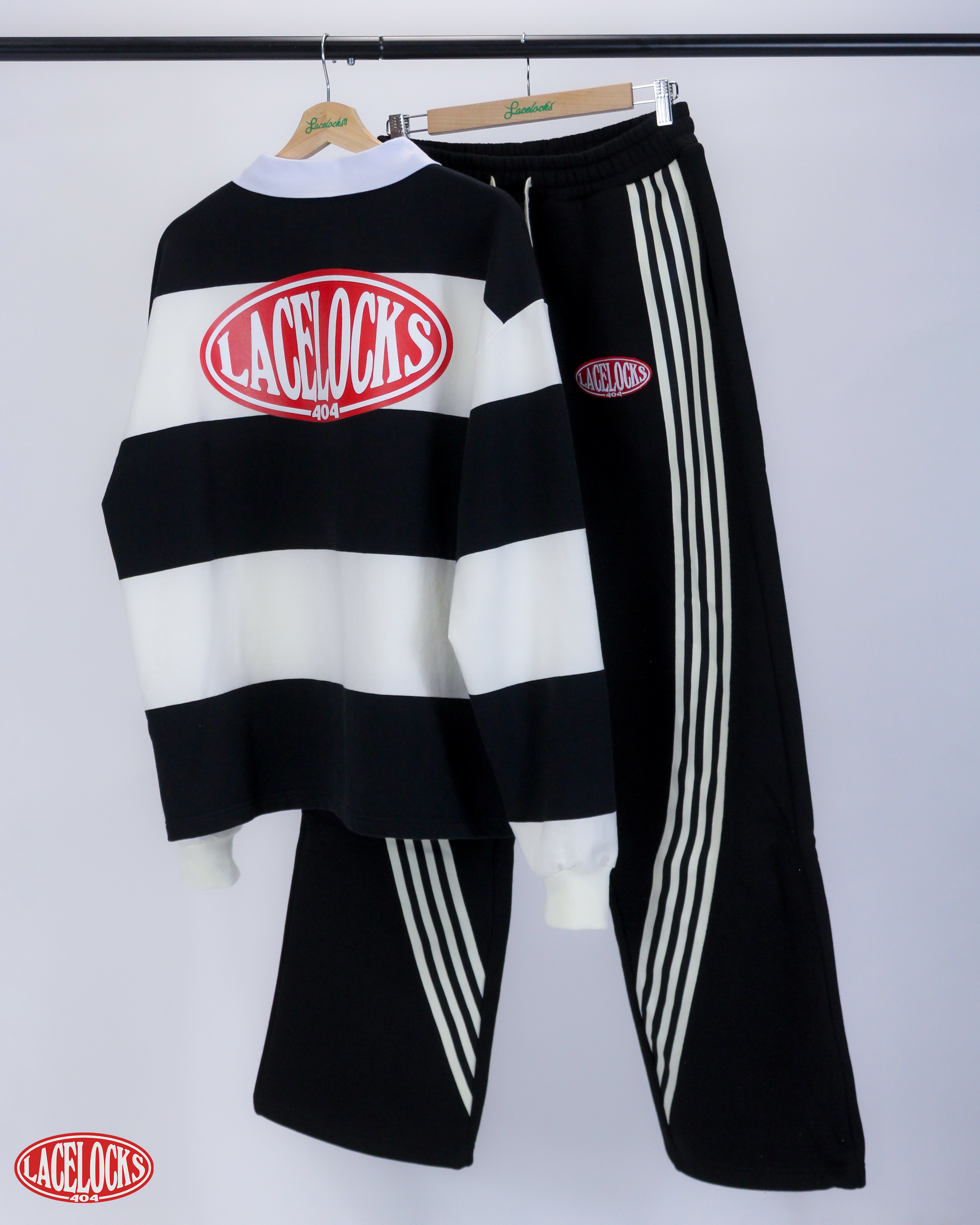 Lacelocks Rugby Polo (Black)