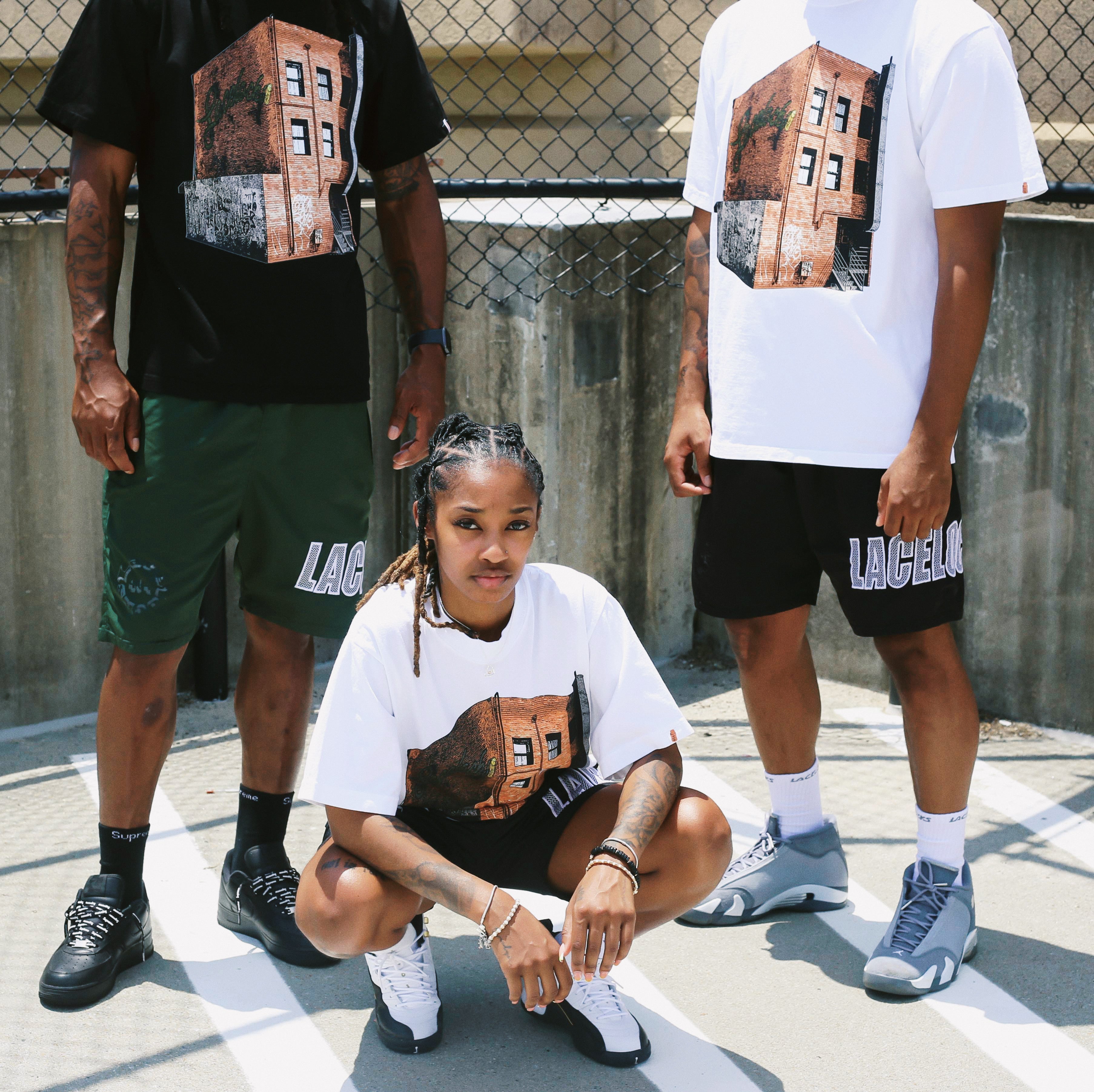 Lacelocks ‘Solid Foundation’ Tee (White & Black)