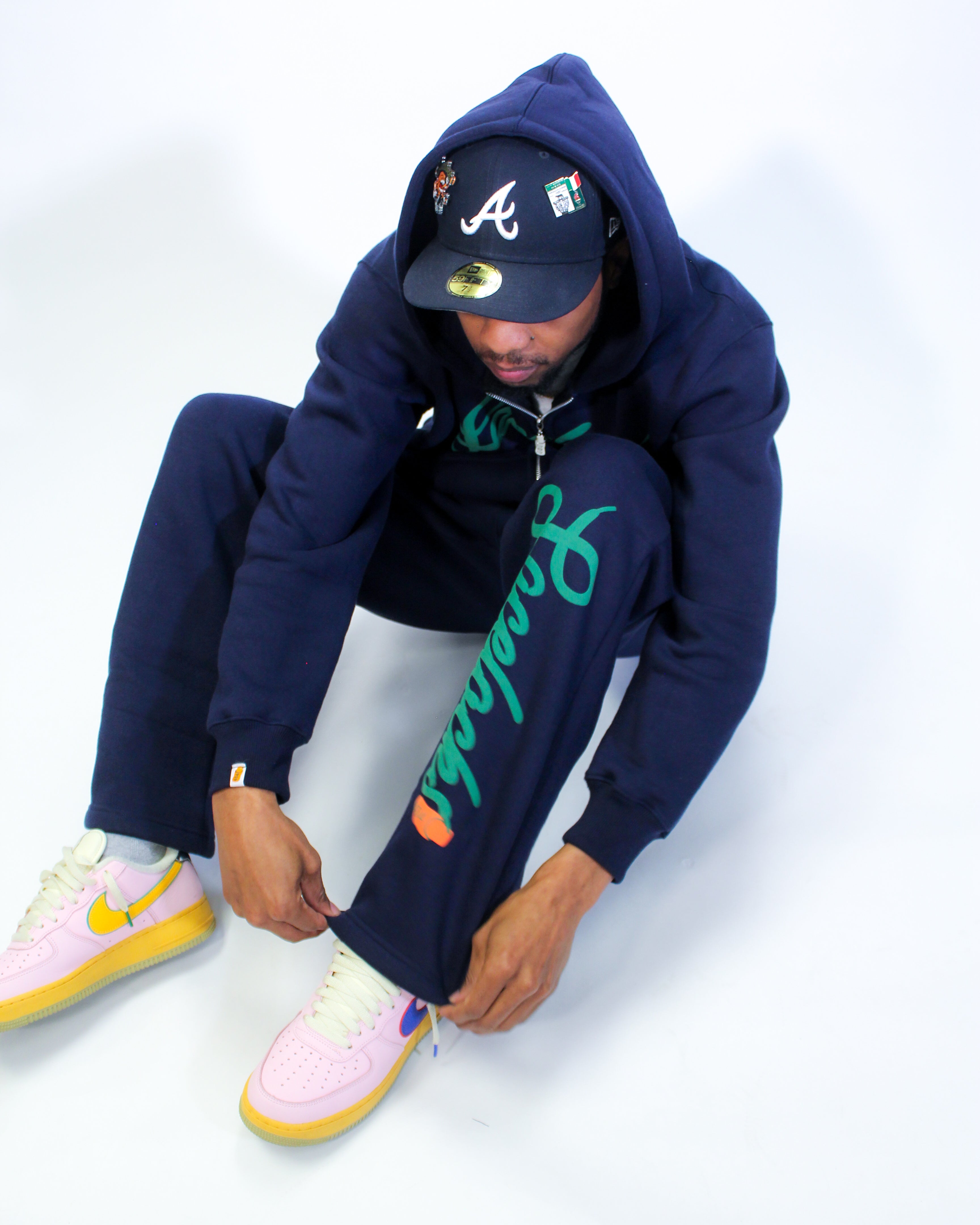 Lacelocks "Signature" Sweatpants v2 (Navy)