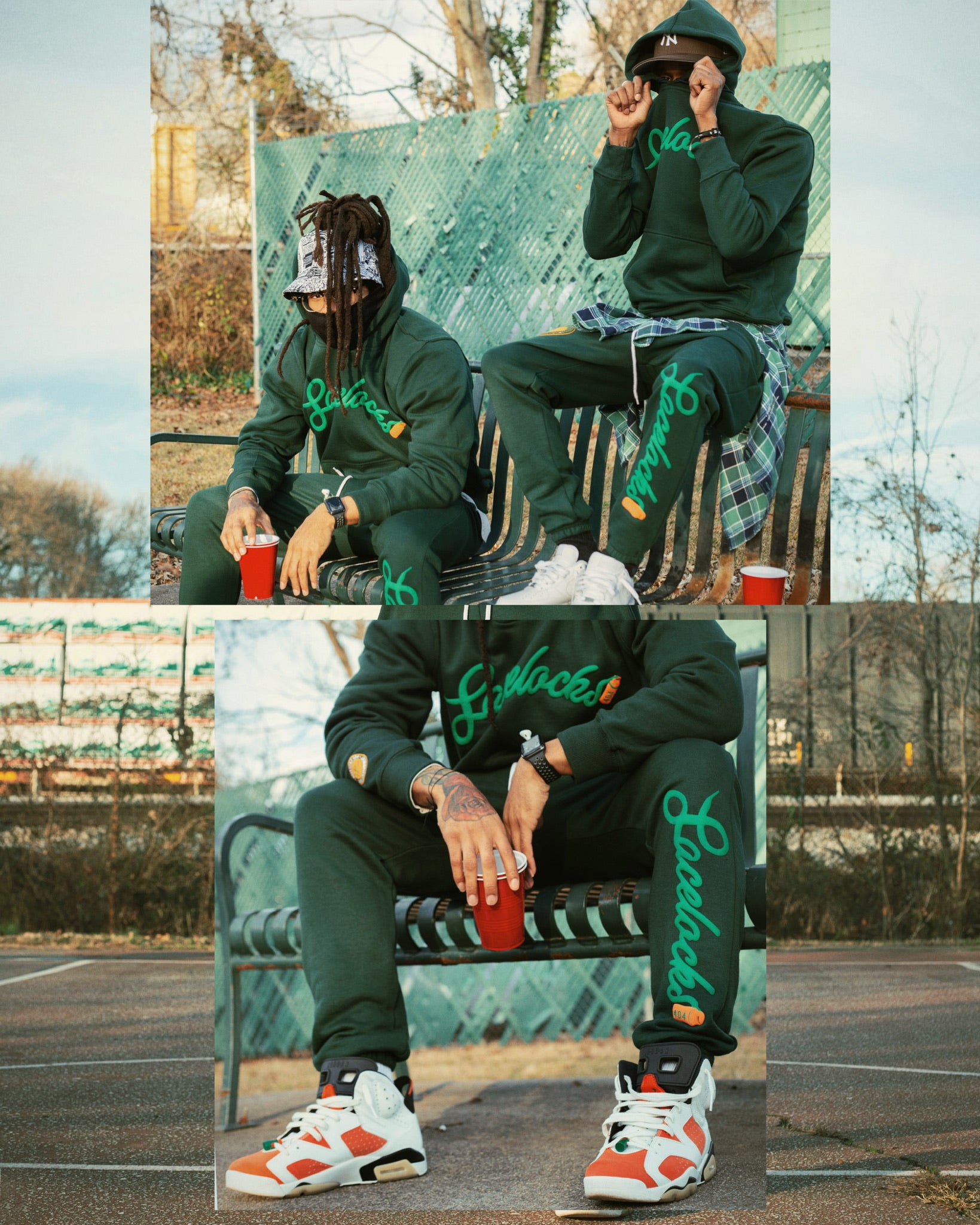Lacelocks "Signature" Sweatpants (Green)