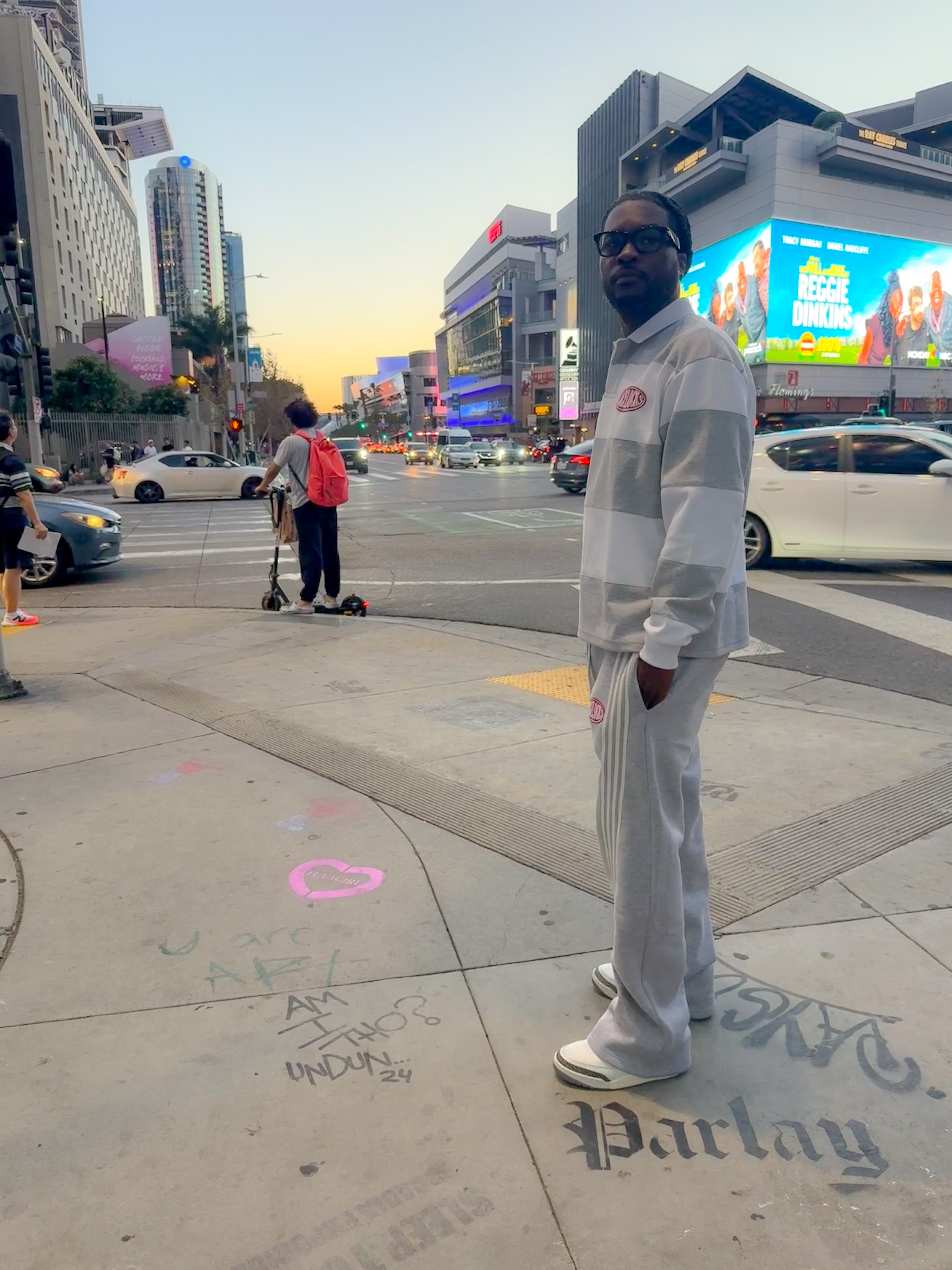 Lacelocks Oval Trackpants (Heather Grey)