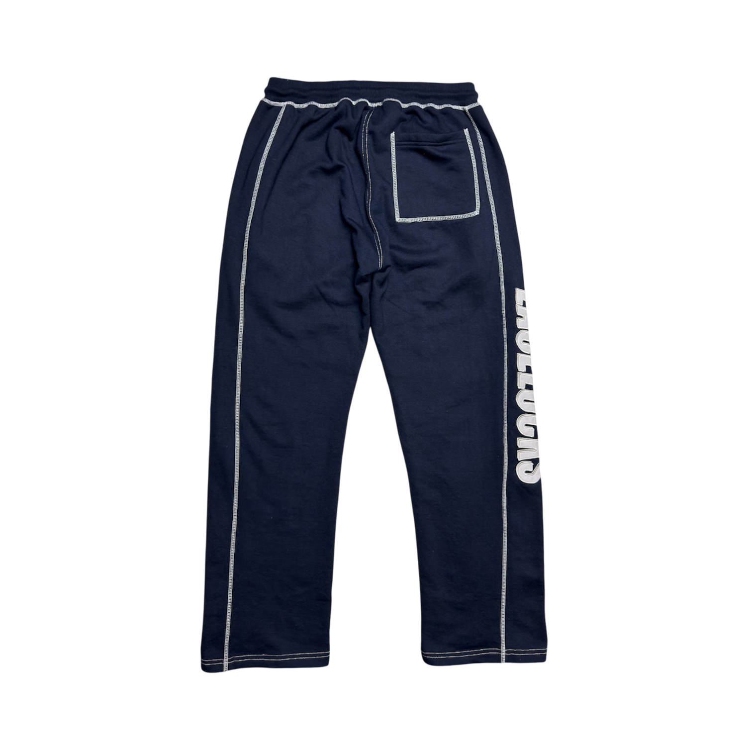 Contrast Stitch Sweatpants (Navy)