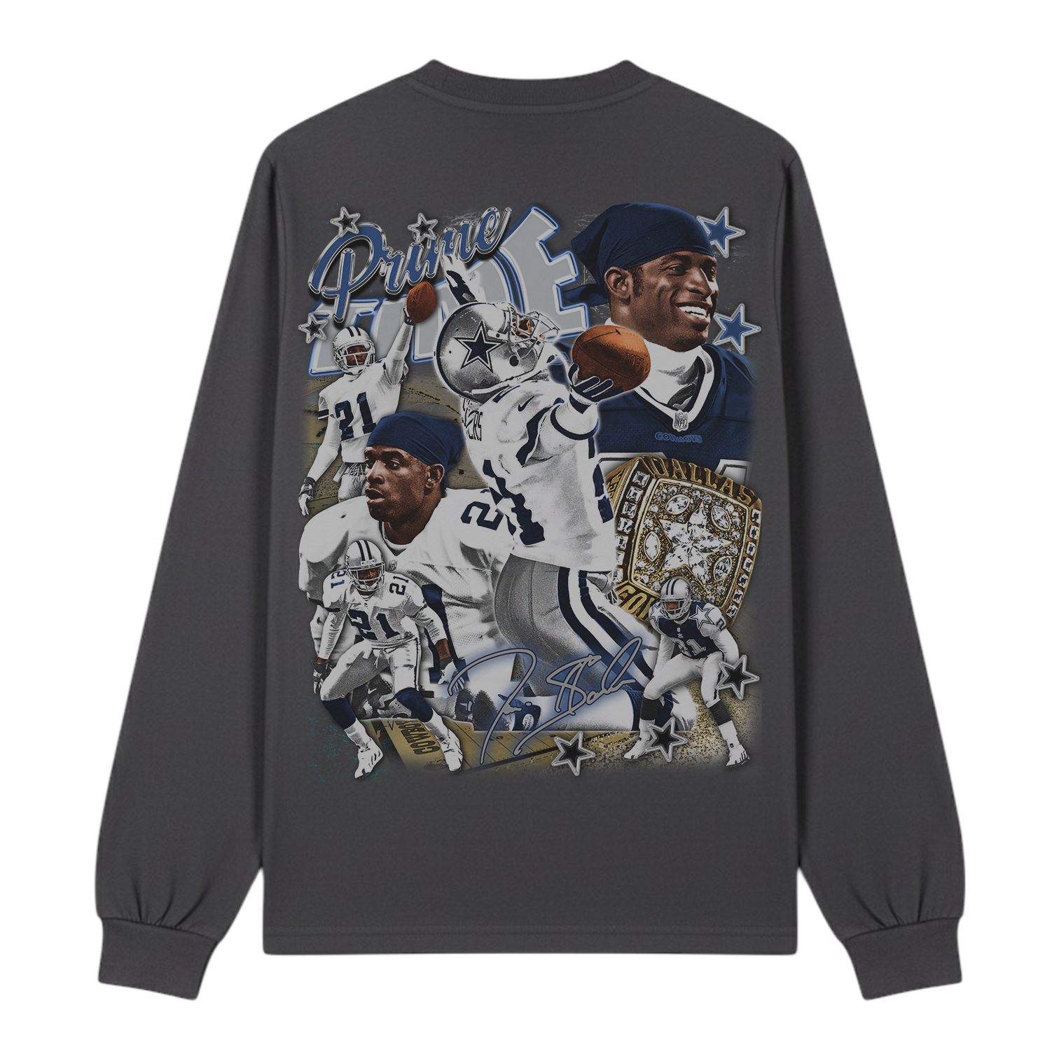 Lacelocks “Primetime” LS Tee V3 (Ash Black & White)