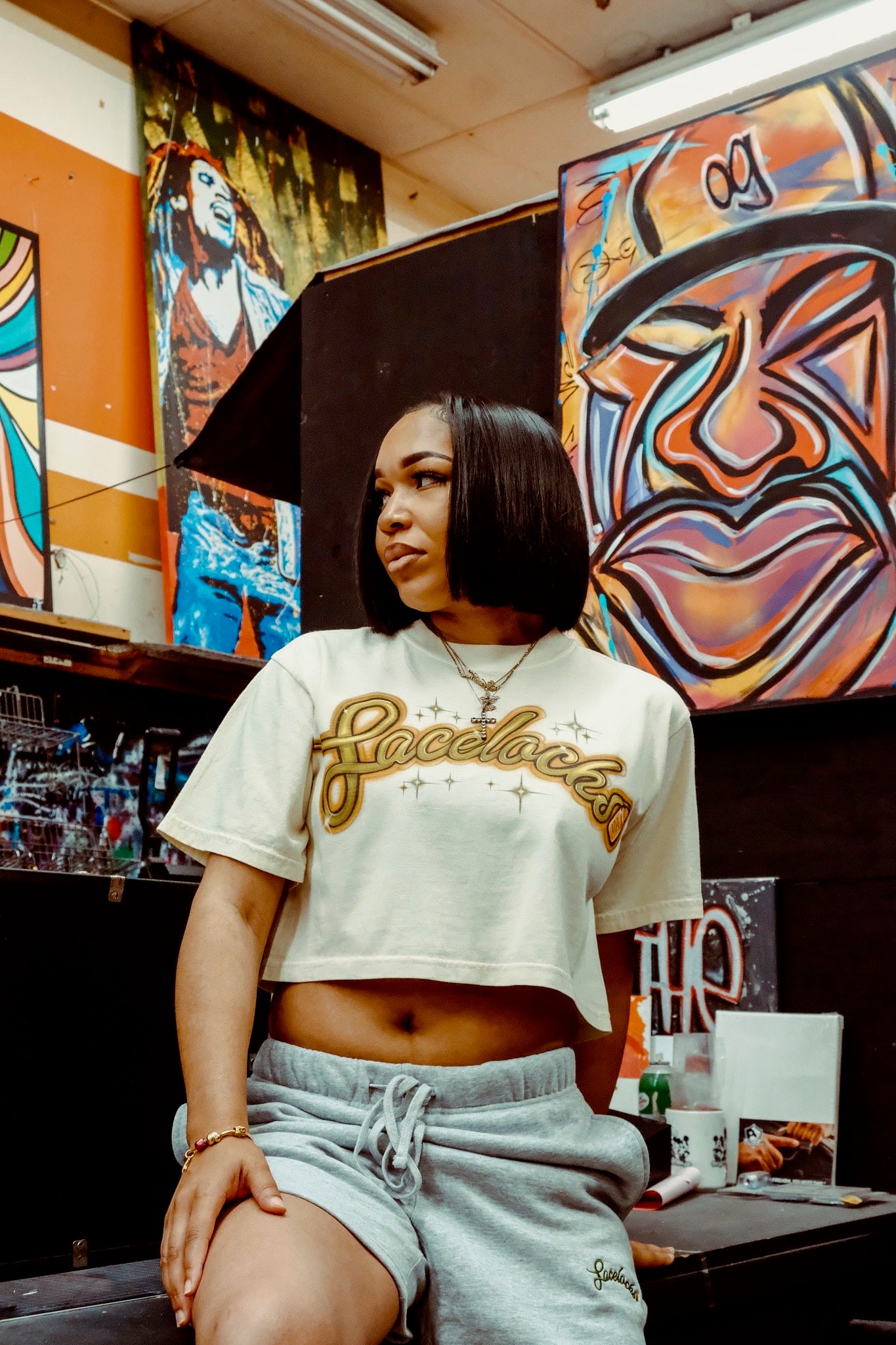 Lacelocks ‘Airbrush’ Crop Top (3 Colors)