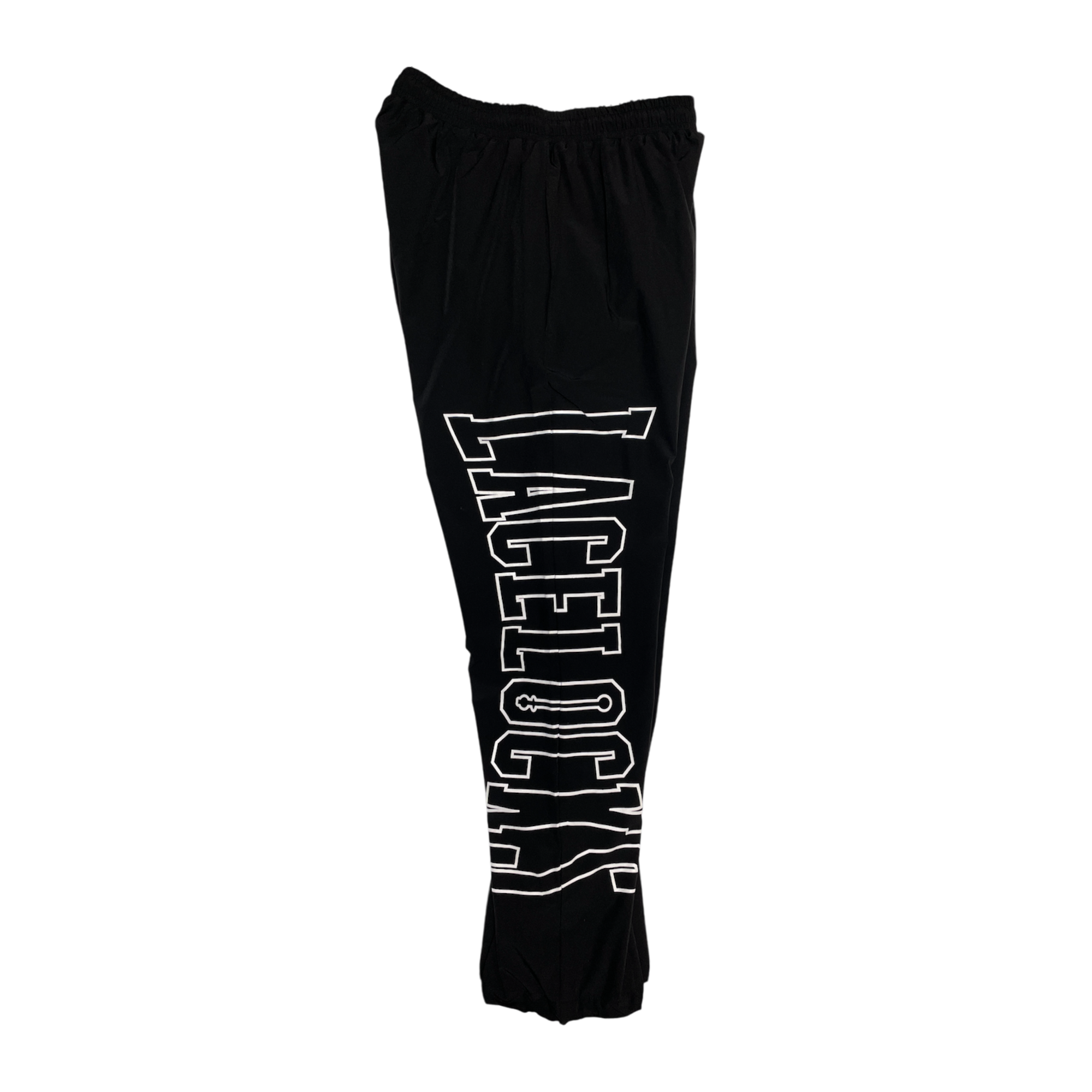 Lacelocks “Oval” Nylon Trackpants (Black)