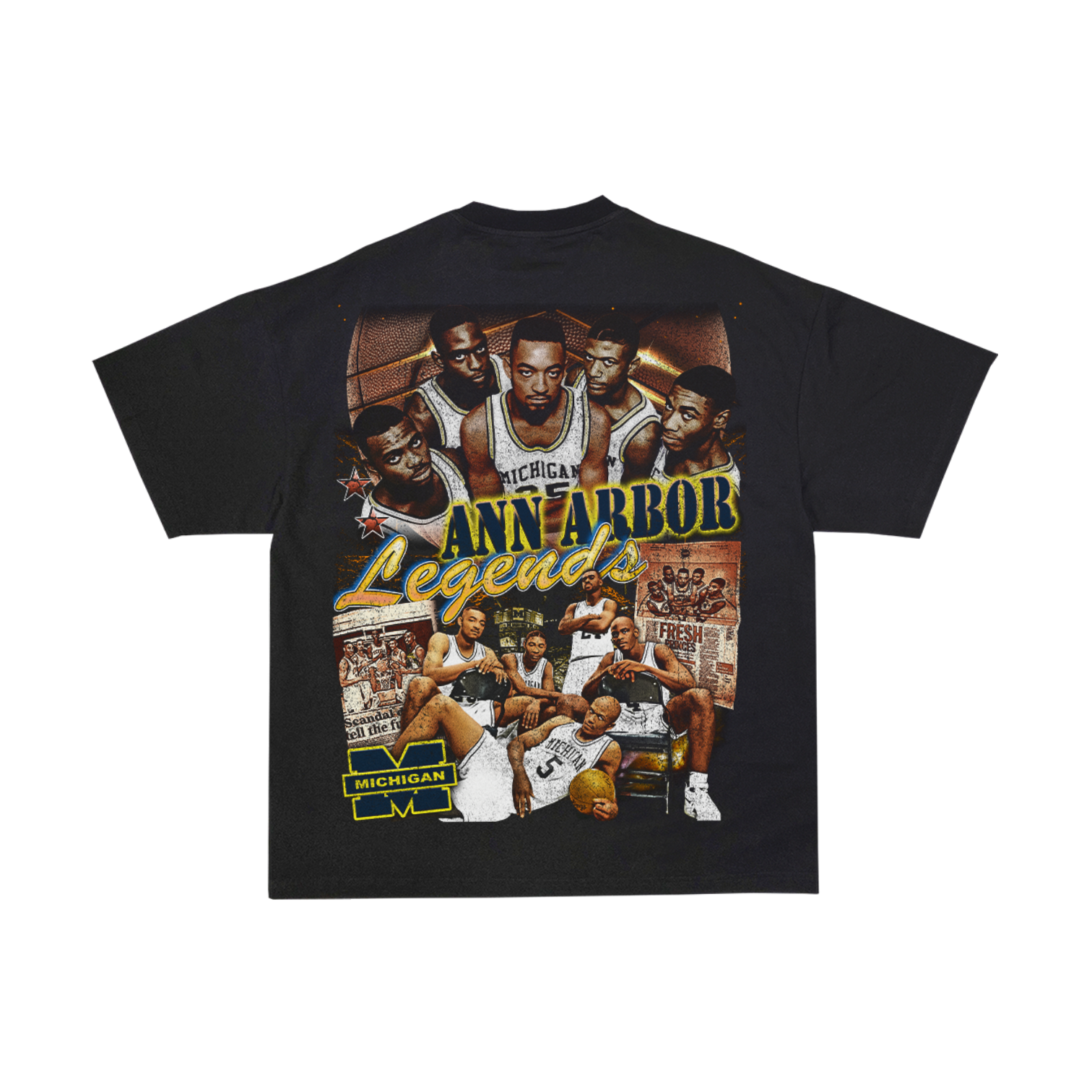 Lacelocks “Fab 5” Tee (Ash Black & White)