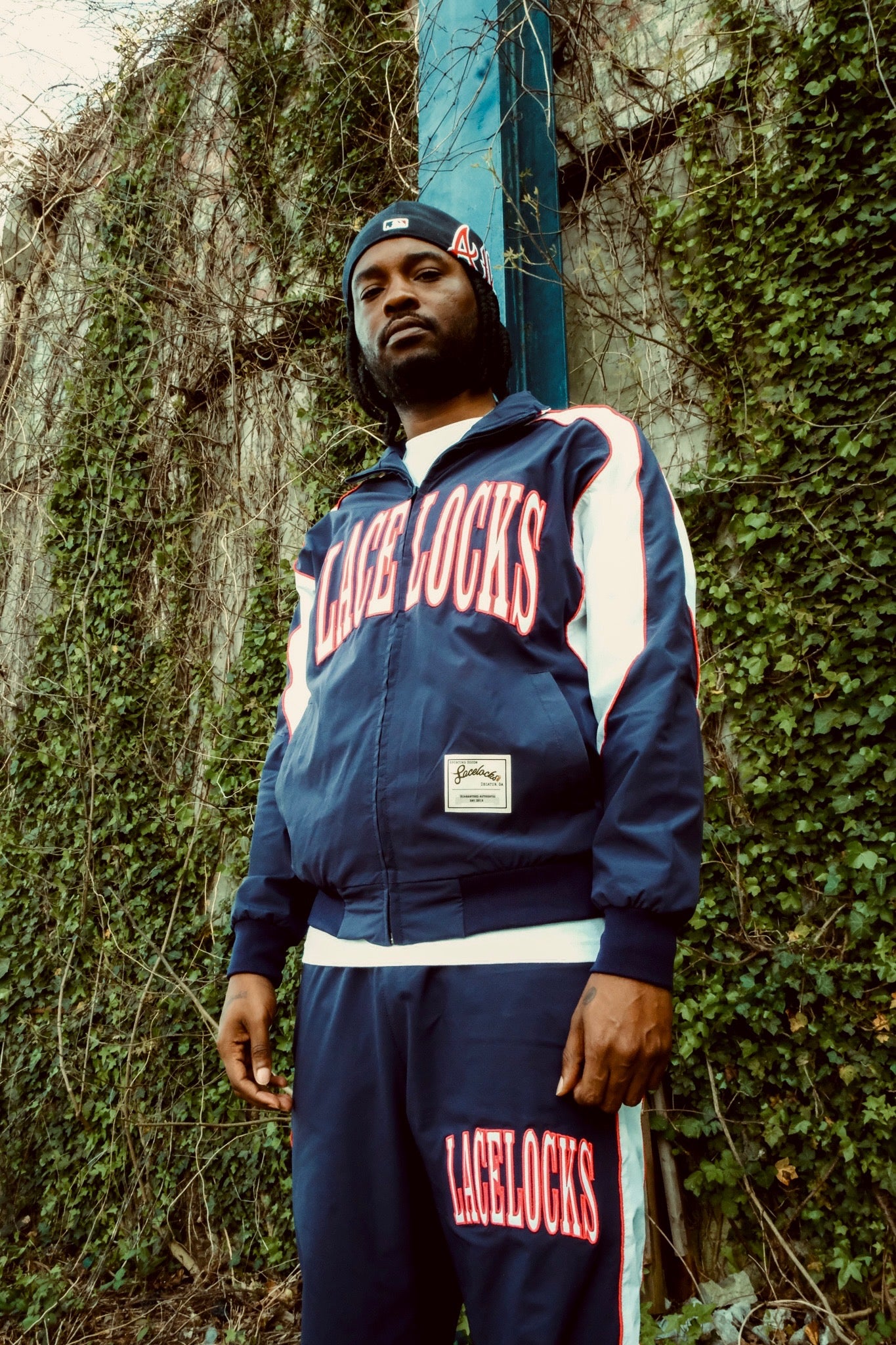 Lacelocks Nylon Jacket (Navy)