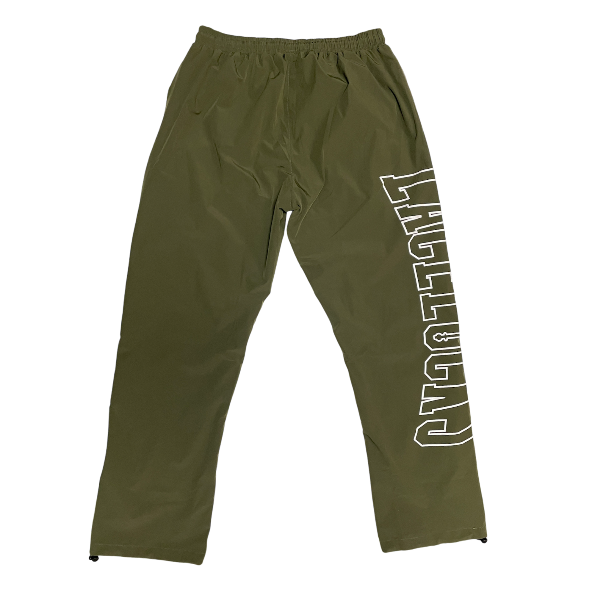 Lacelocks “Oval” Nylon Trackpants (Olive Green)