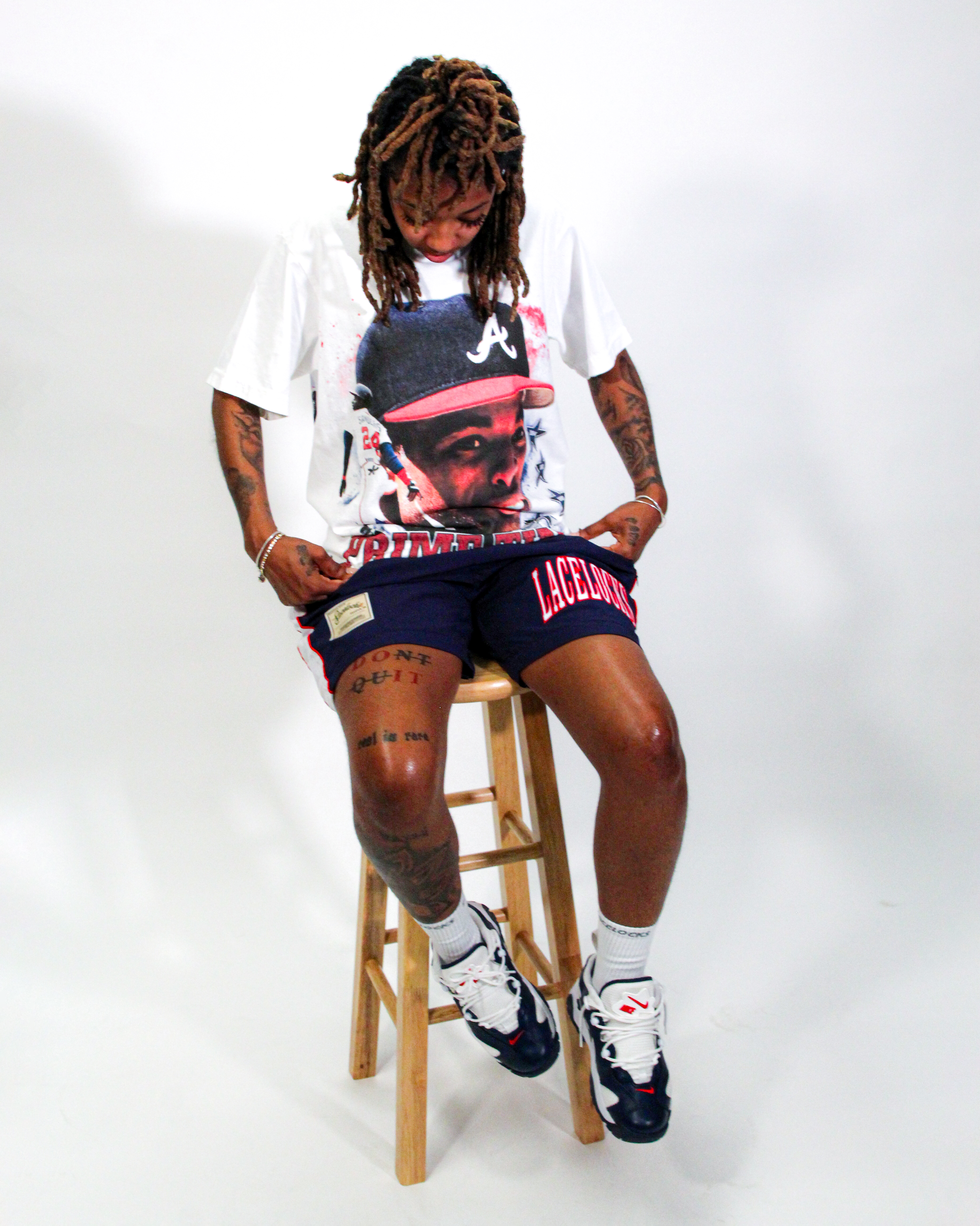 Lacelocks “Prime Time” Braves Tee